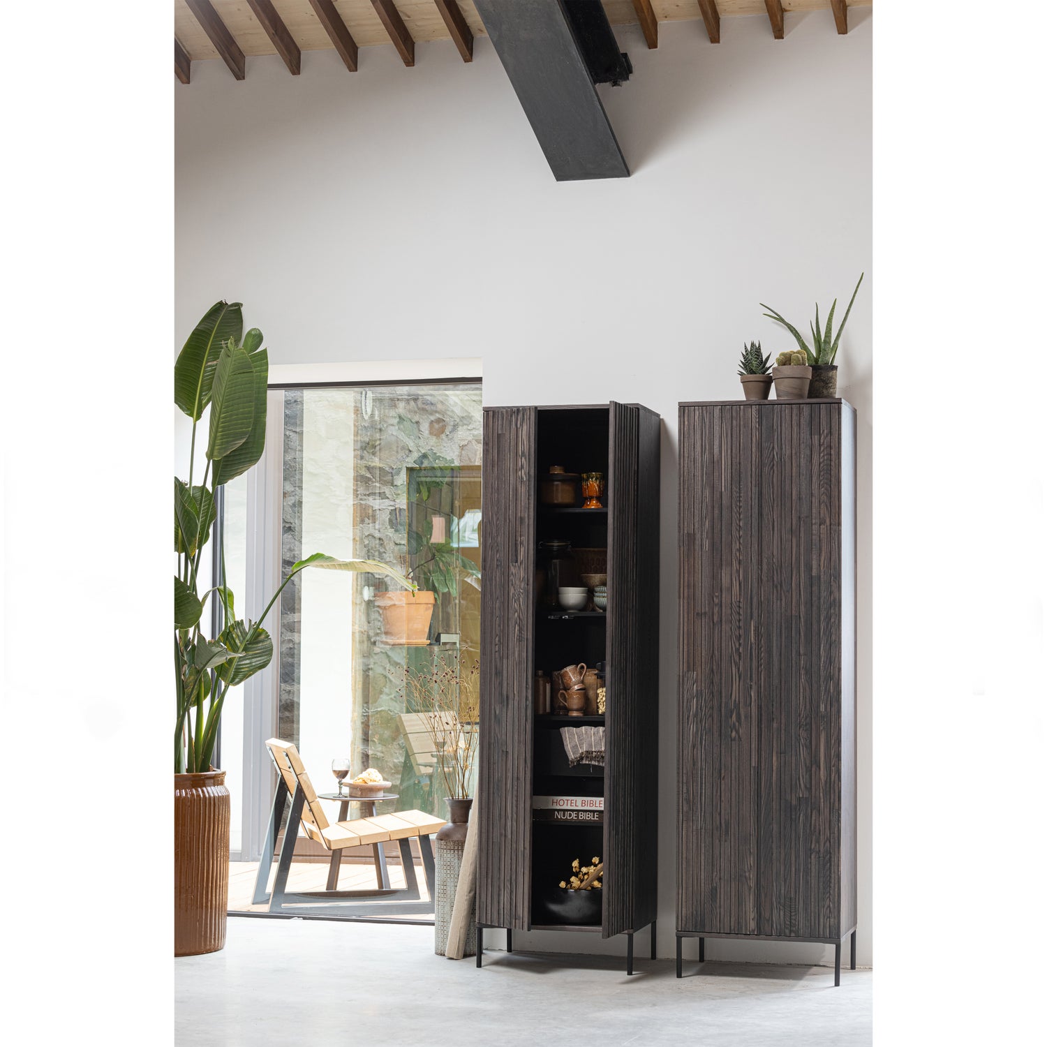 Banco Stuhl Holz Braun