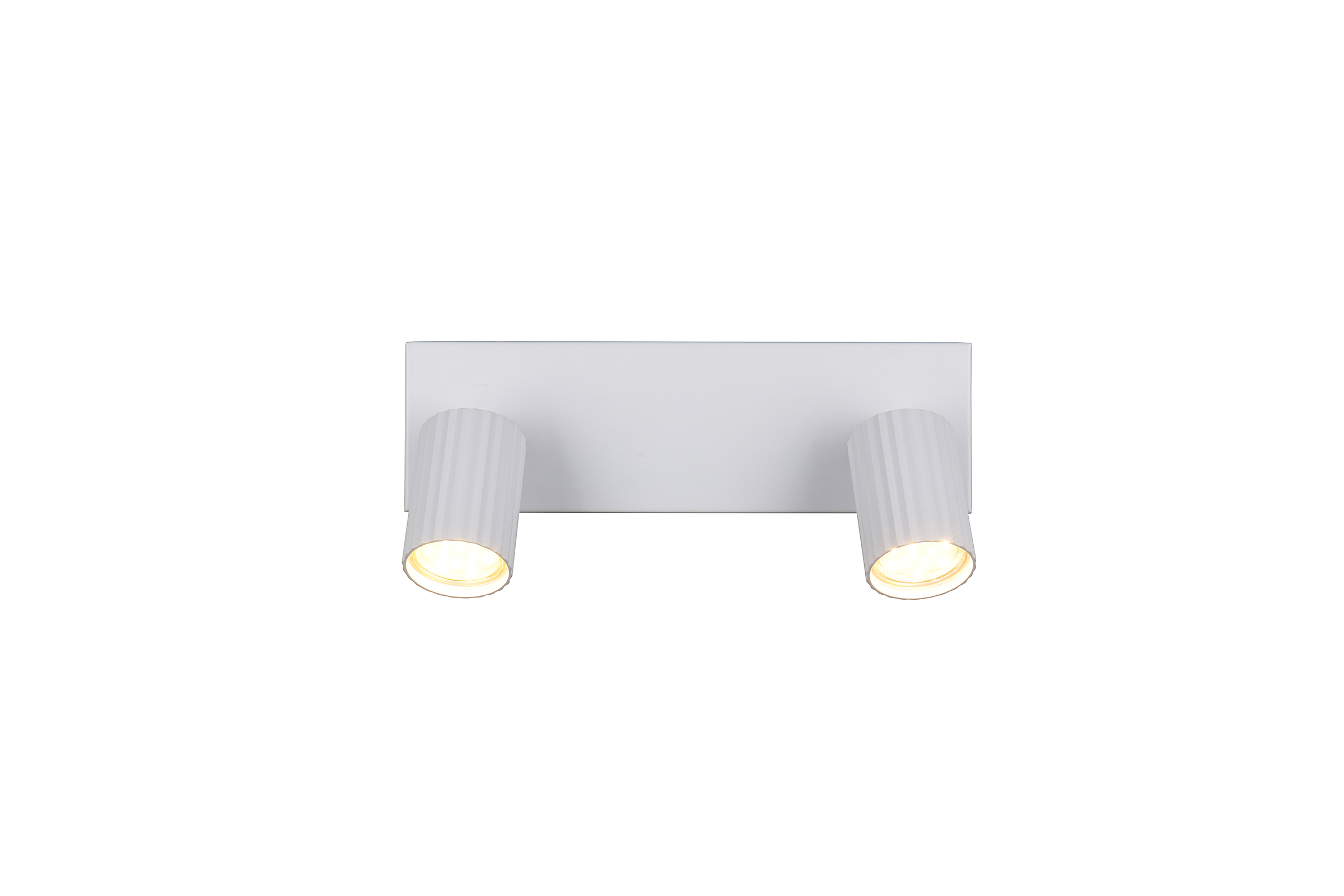 2-Light Soka Ceiling Light Rectangular Iron White