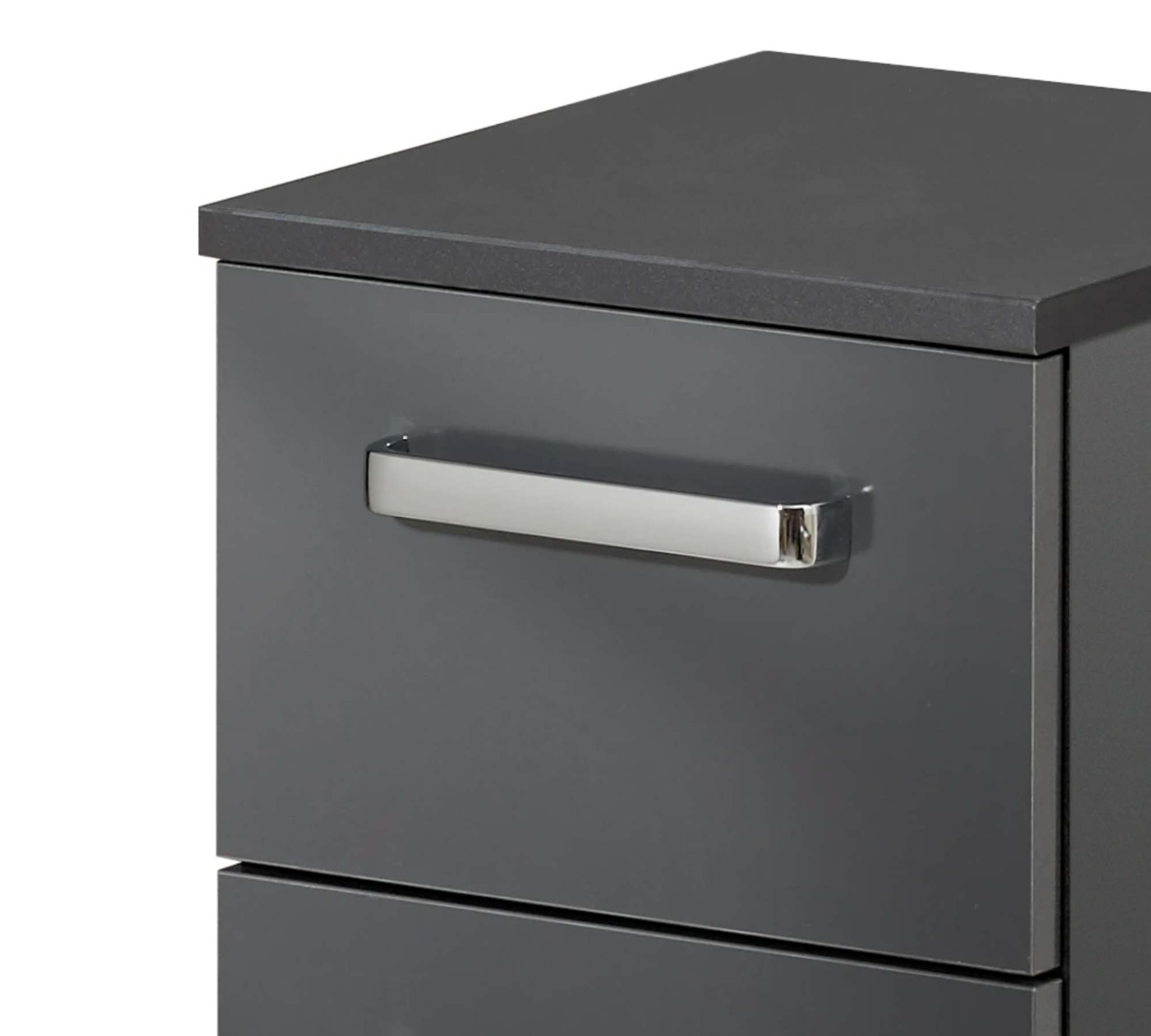 Bad-Unterschrank Holz Anthrazit