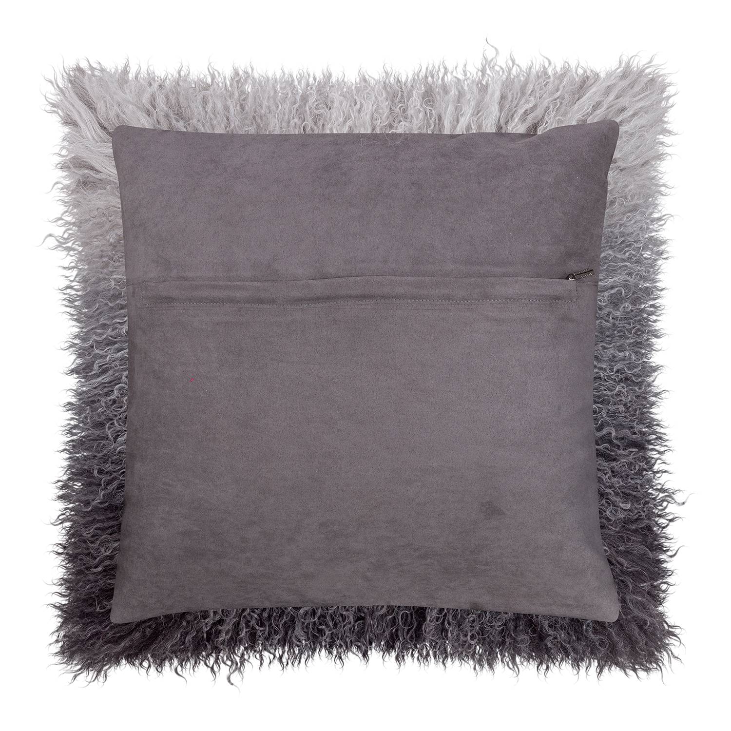 Pillowcase Pamina Tibetan lamb Grey 40 x 40