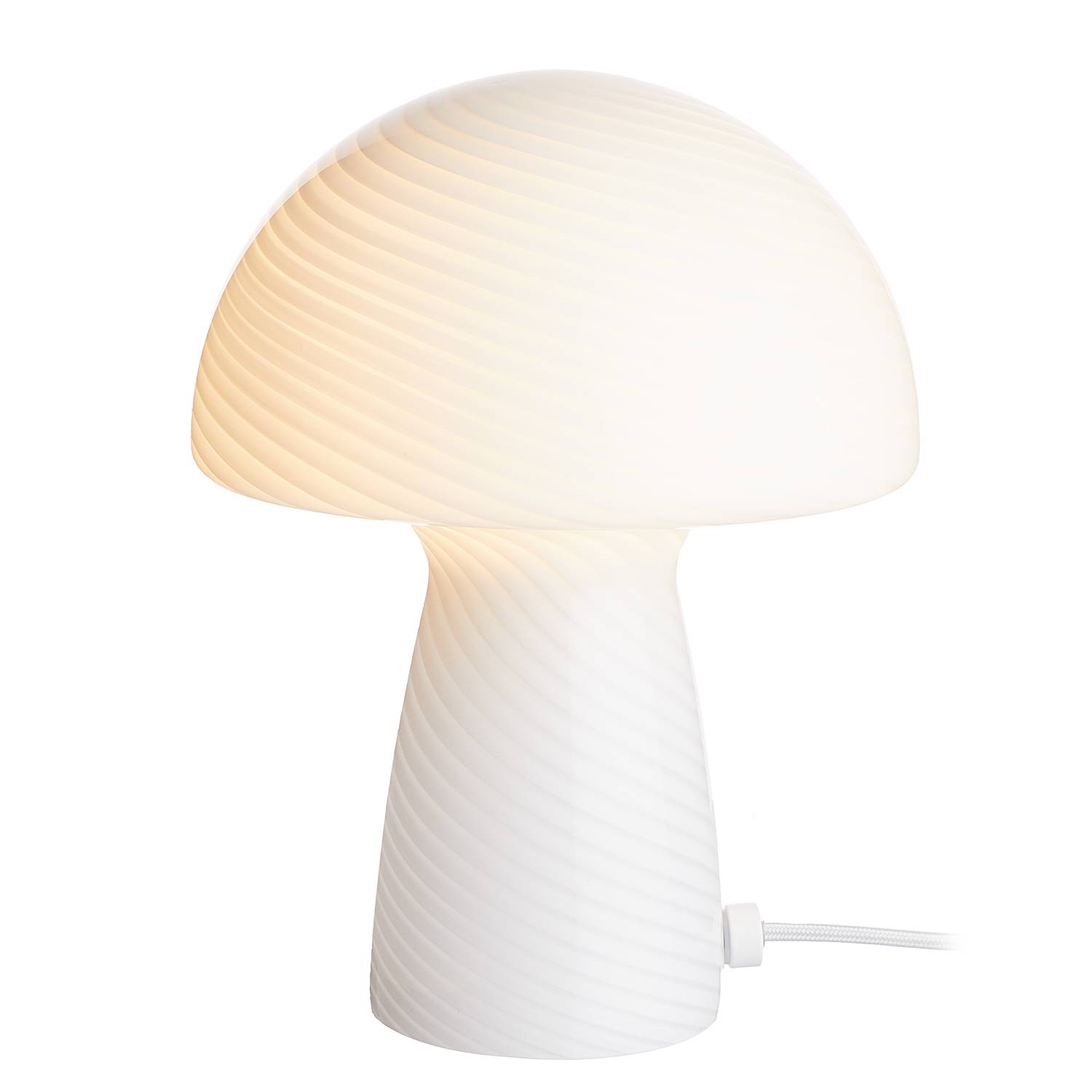 FUNGI TOWN Table lamp stained glass White