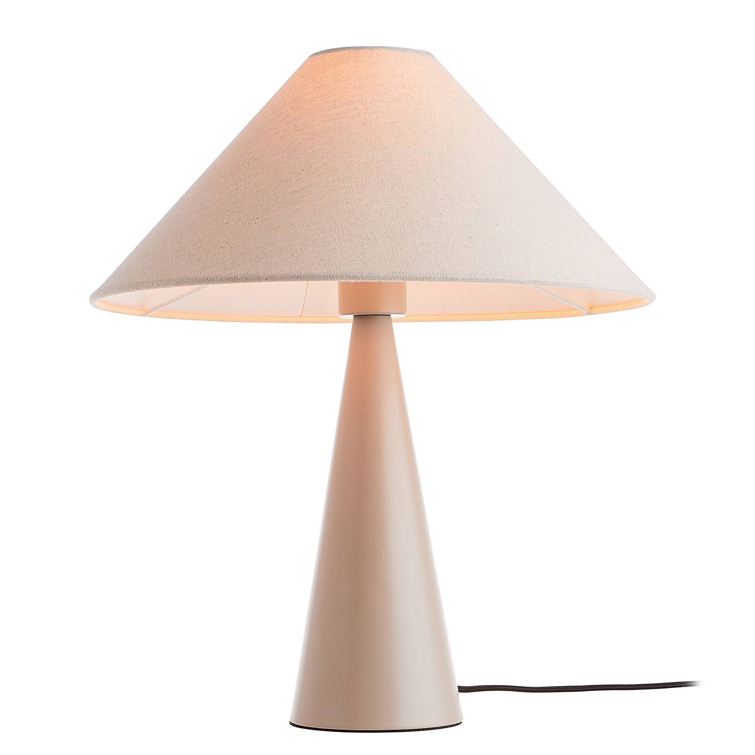 Table lamp NEXO metal textile cream
