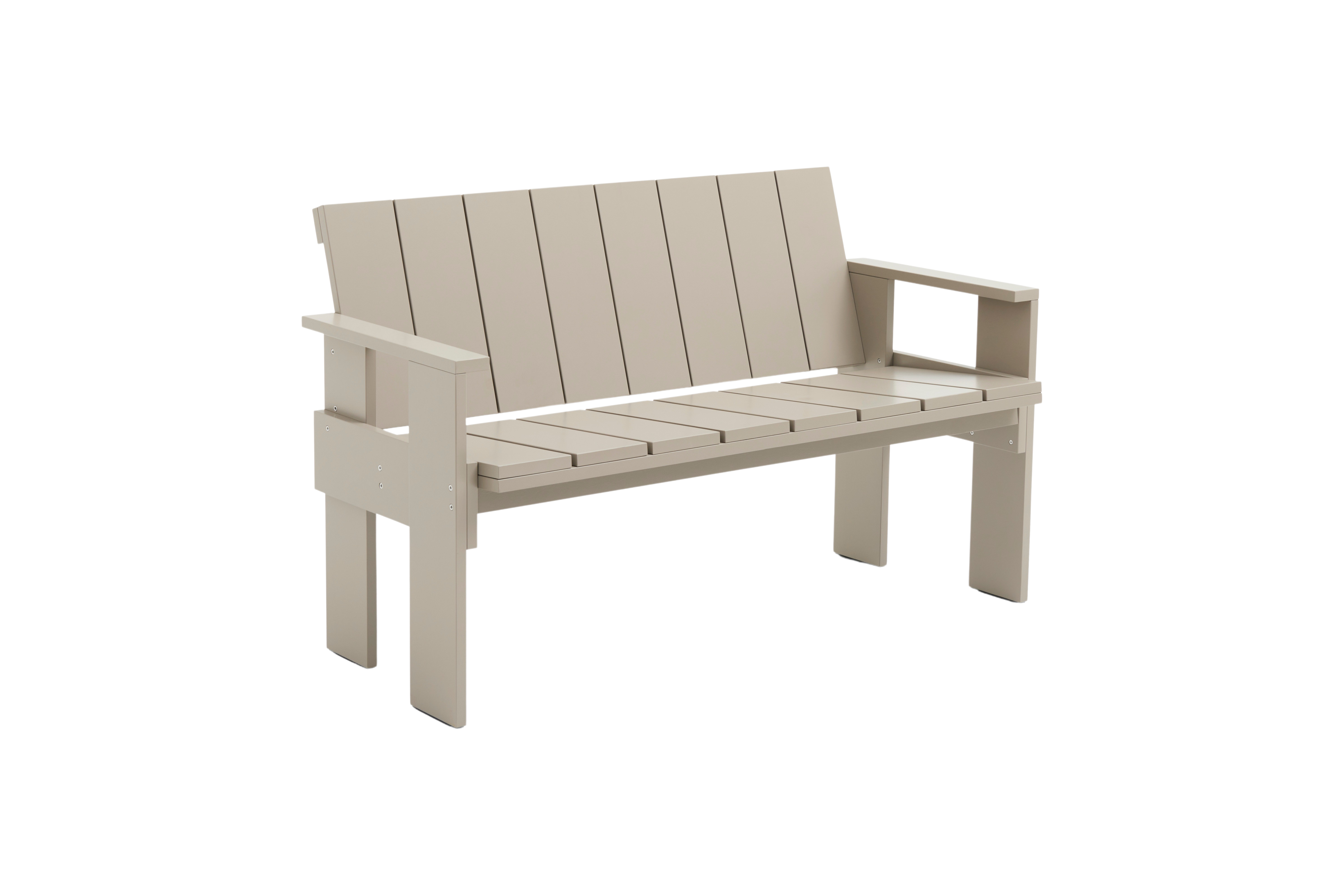 Crate Dining Bench Kiefernholz Beige