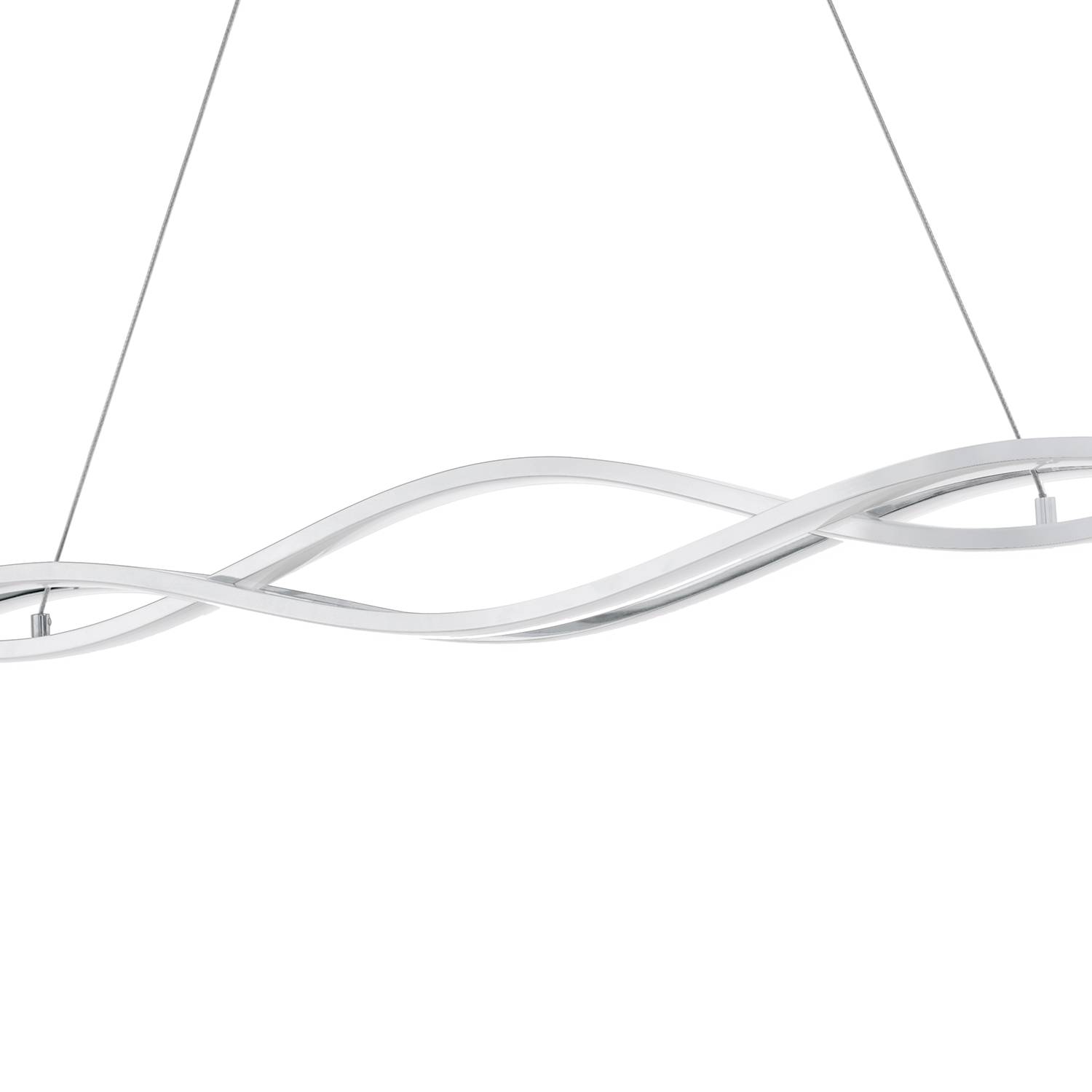 3-light LED pendant lamp Lasana IV Steel