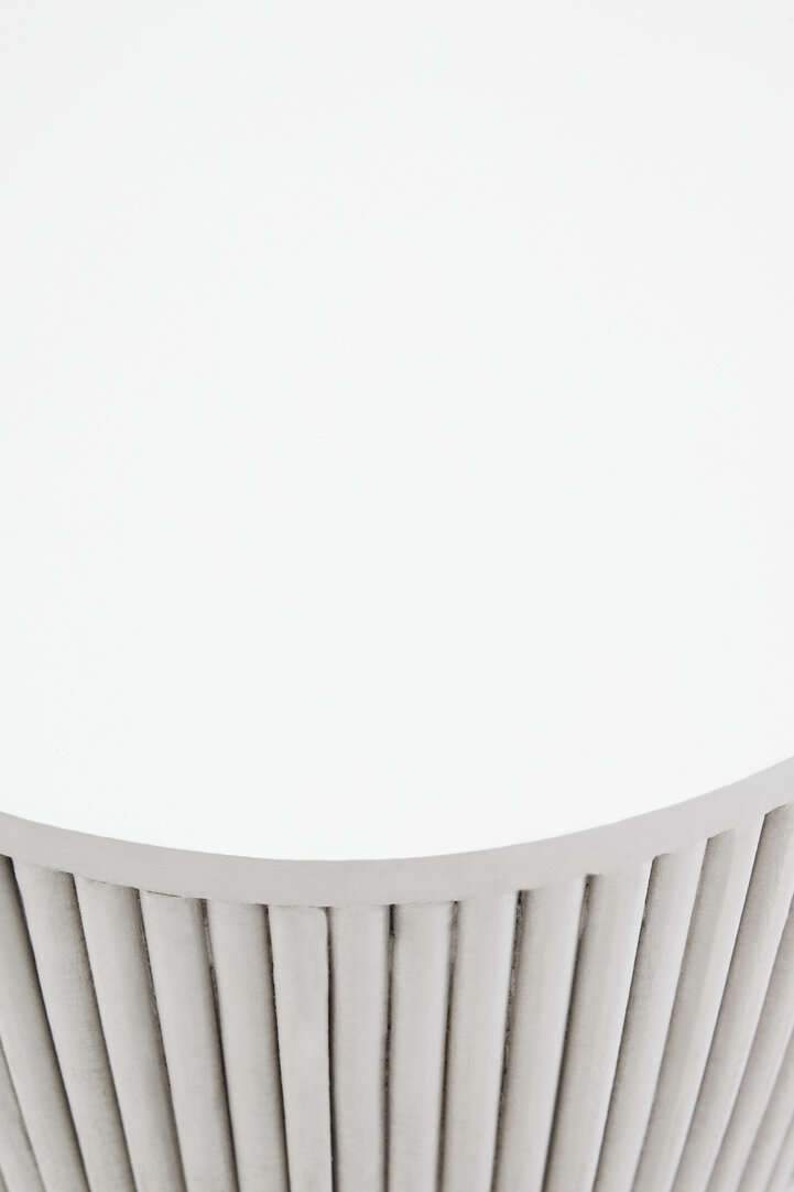 Walsa Side Table Mango Wood White