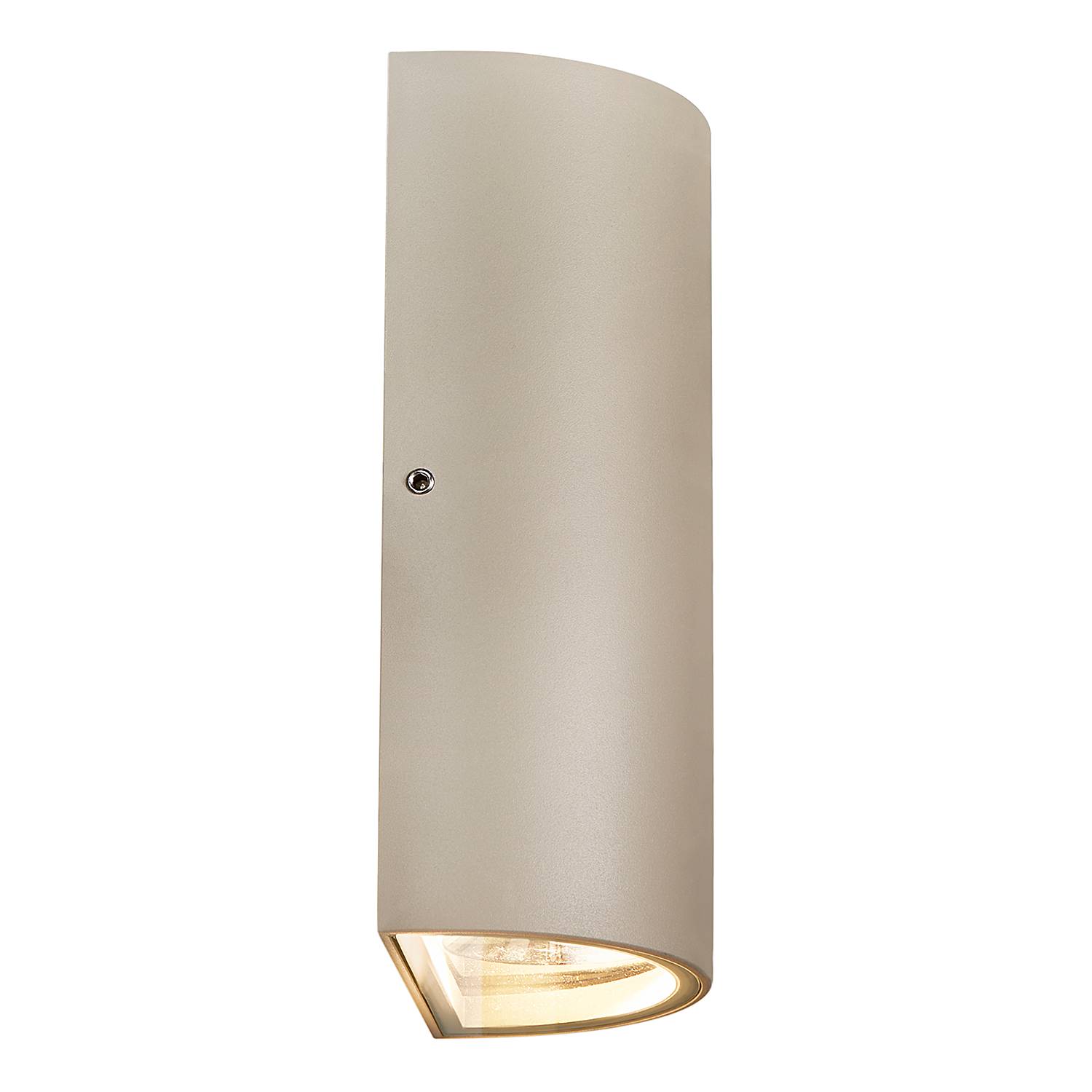 2-Flammig LED-Wandleuchte Rold Glas Stahl Beige