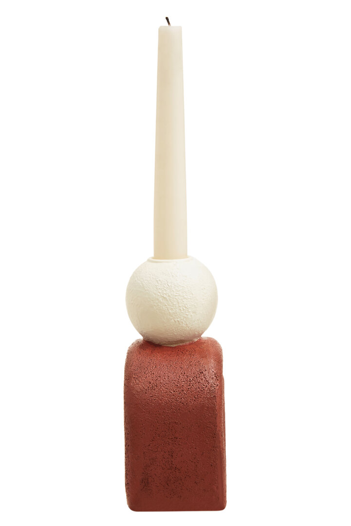 Utica Kerzenhalter Creme Rot
