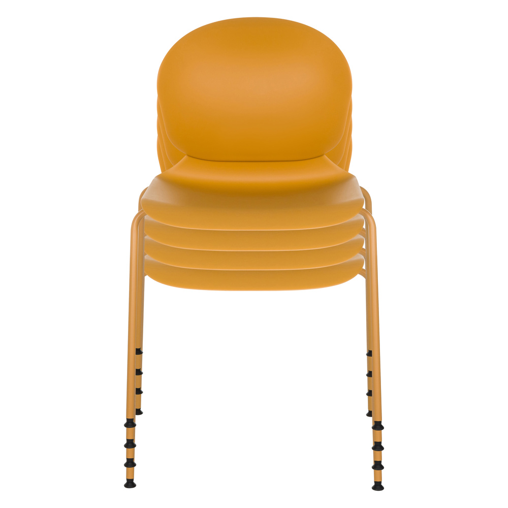 T36 VI Stackable chair plastic Yellow