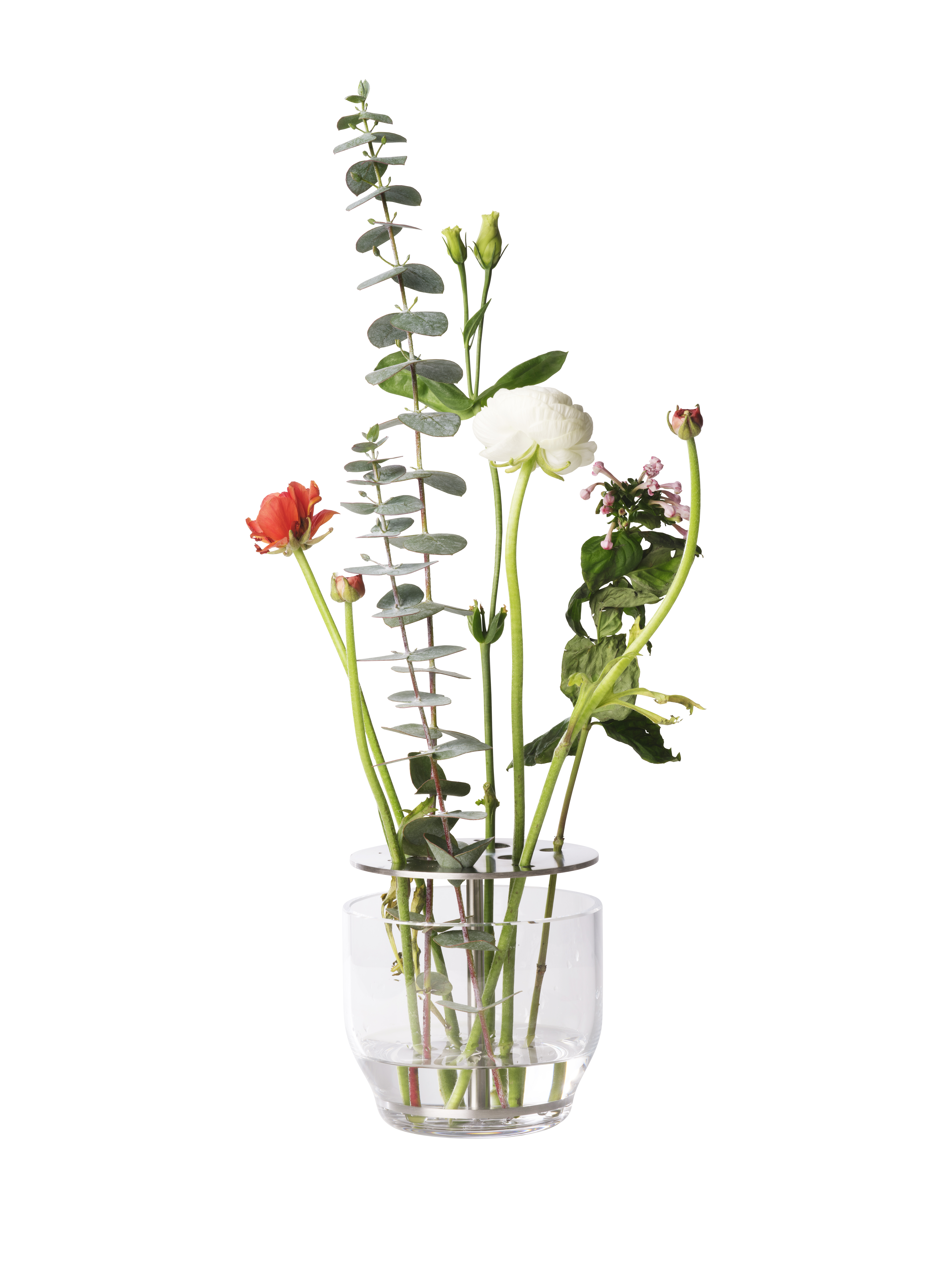 Ikebana Vase Klein Silber