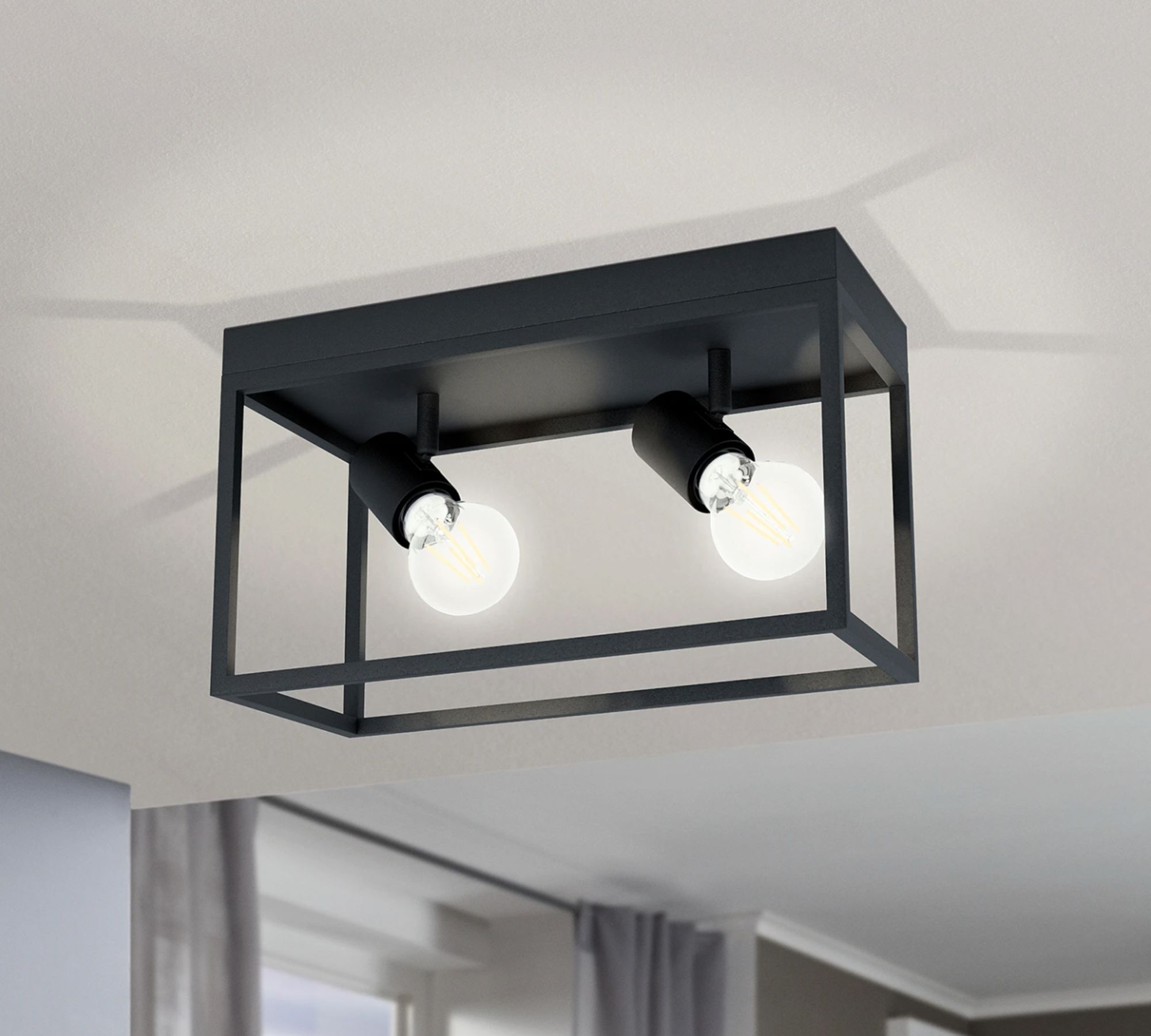 Ceiling light Silentina Steel Number of flames: 2