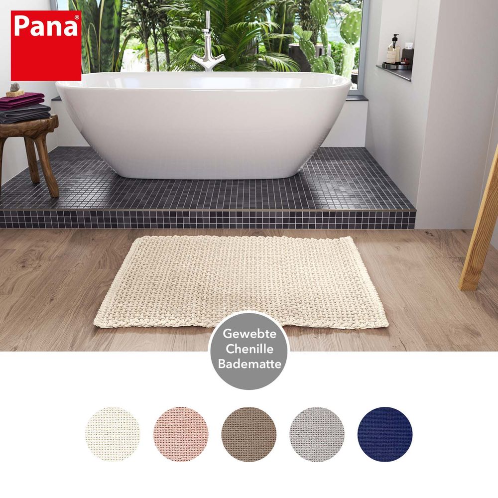 Badematte Baumwollmischgewebe Weiß Öko-Tex Standard 100