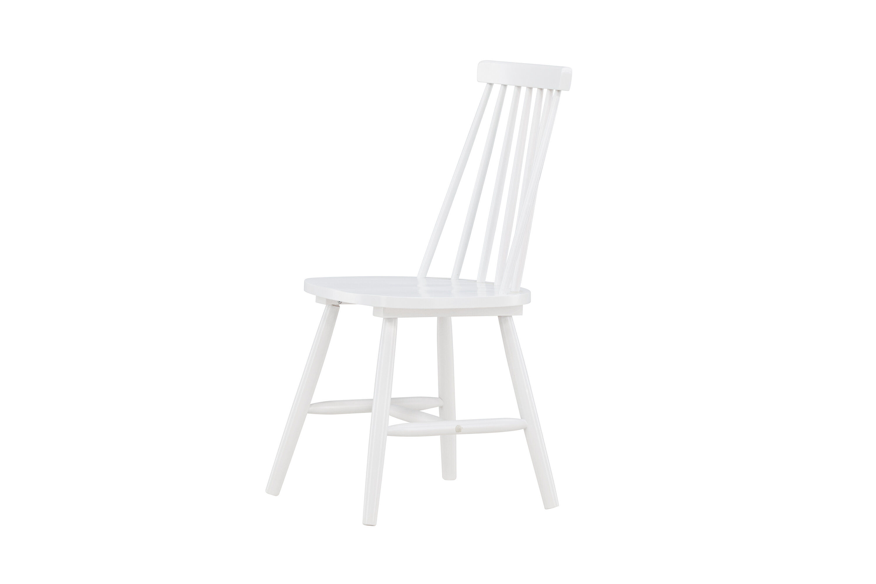 Lönneberga 2x Esszimmerstuhl- Set Kautschukbaum Weiß