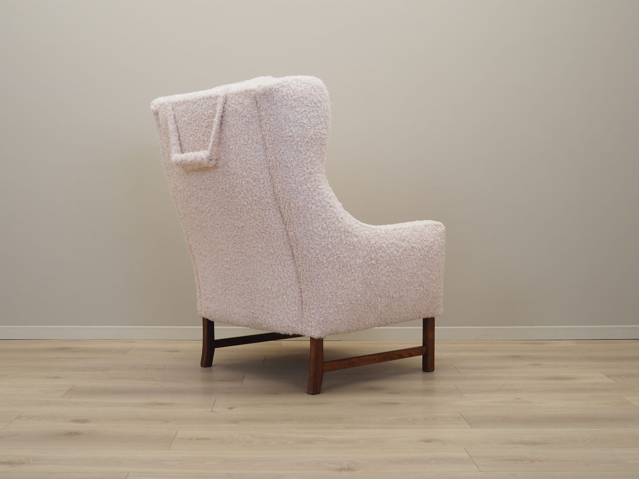 Chair Textile Wood Cream 1970s