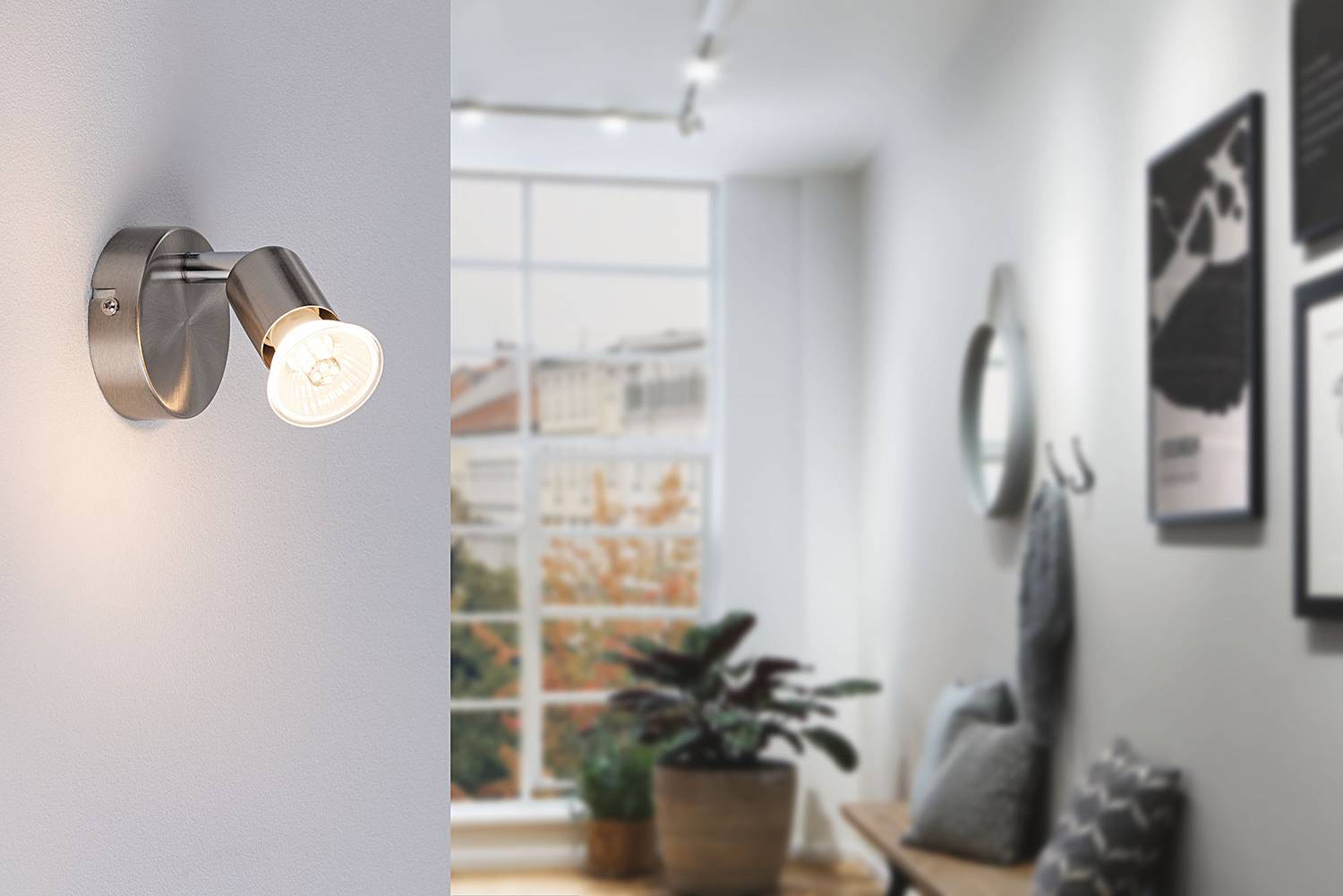 Carolina Spotlight Wandleuchte Metall 1-flammig