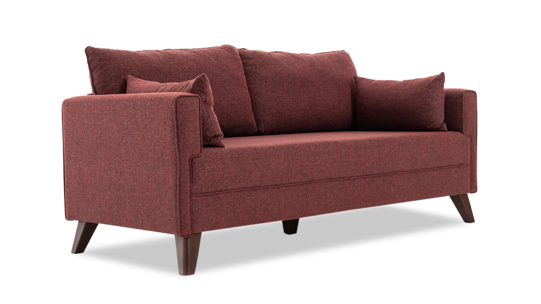 Bella Sofa 3-Sitzer Rot