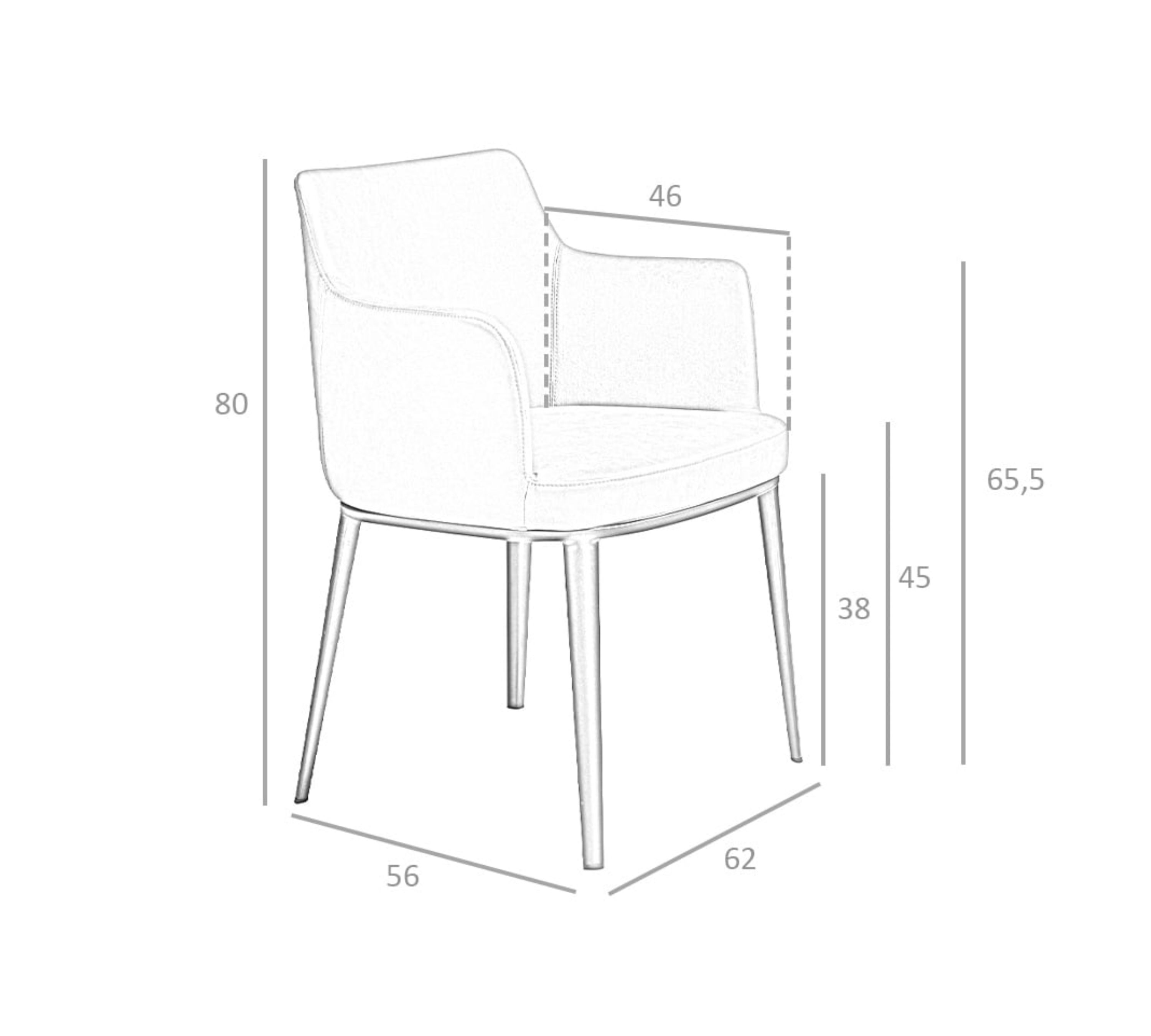 Armchair Stainless Steel Gray