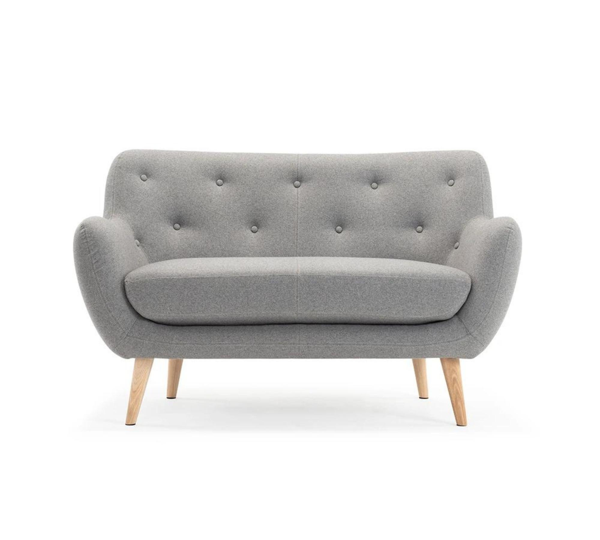 Herman Sofa 2-Sitzer Elliot Light Grey