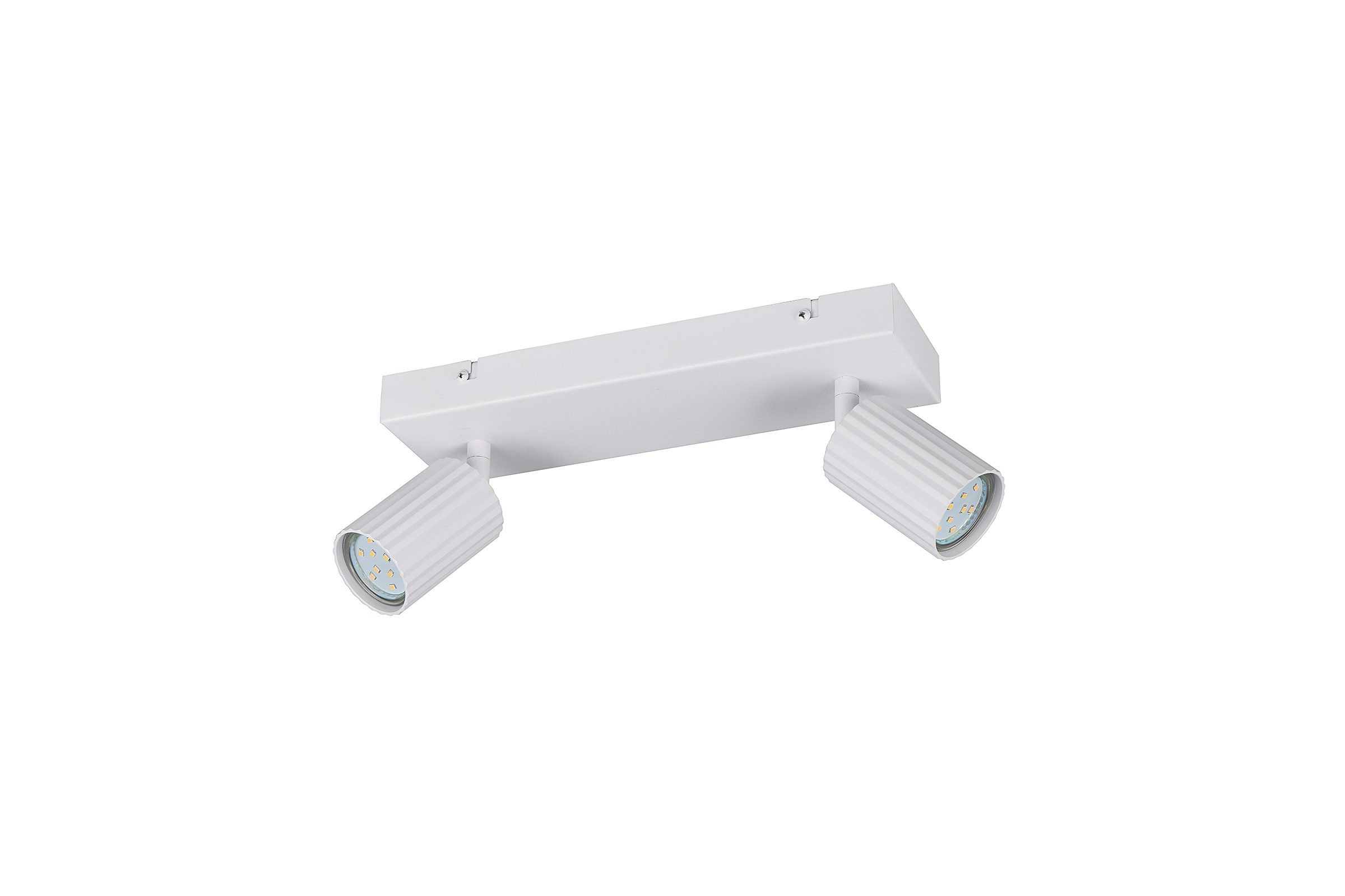 2-Light Soka Ceiling Light Rectangular Iron White