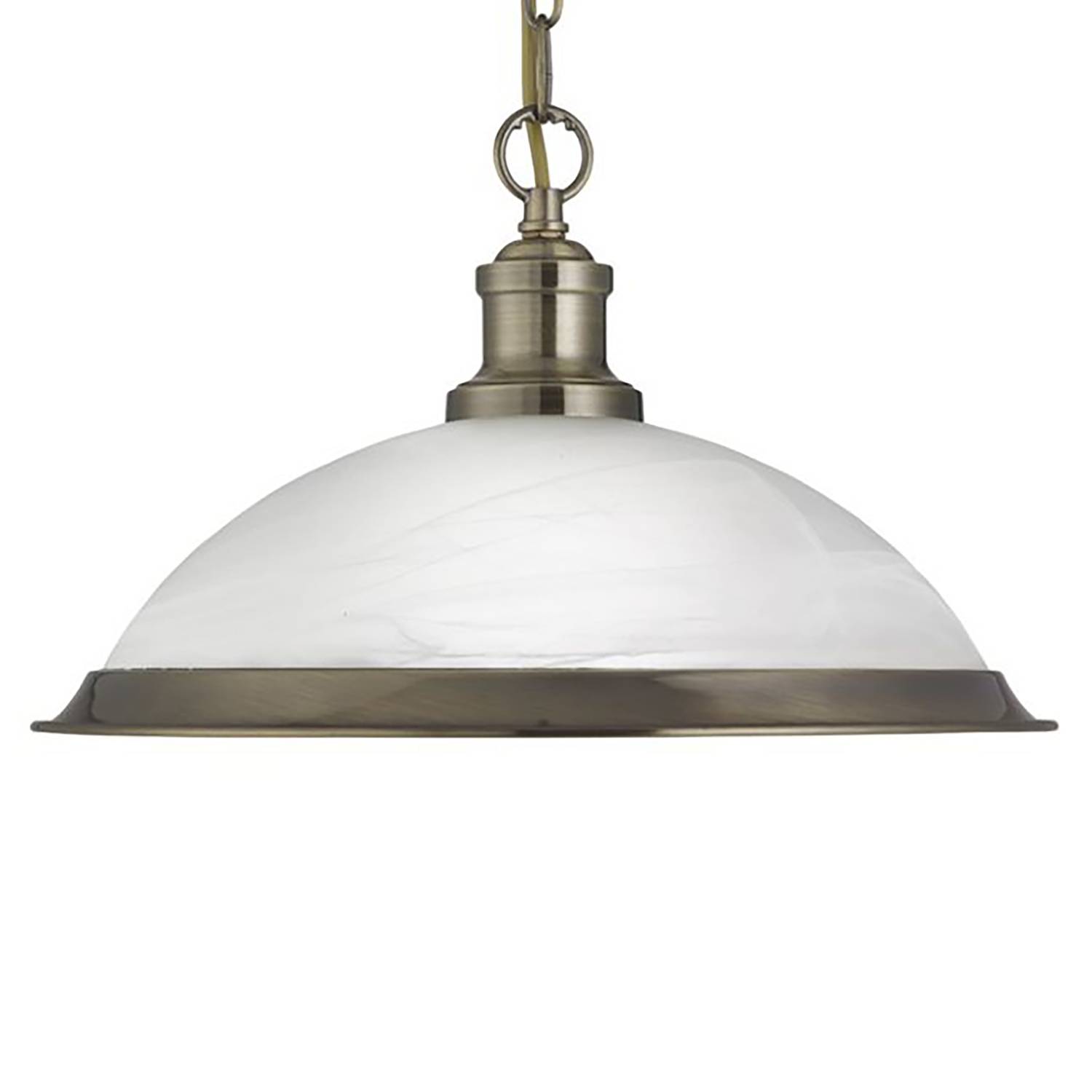 Bistro Pendant Lamp Opal Glass Steel 1-light