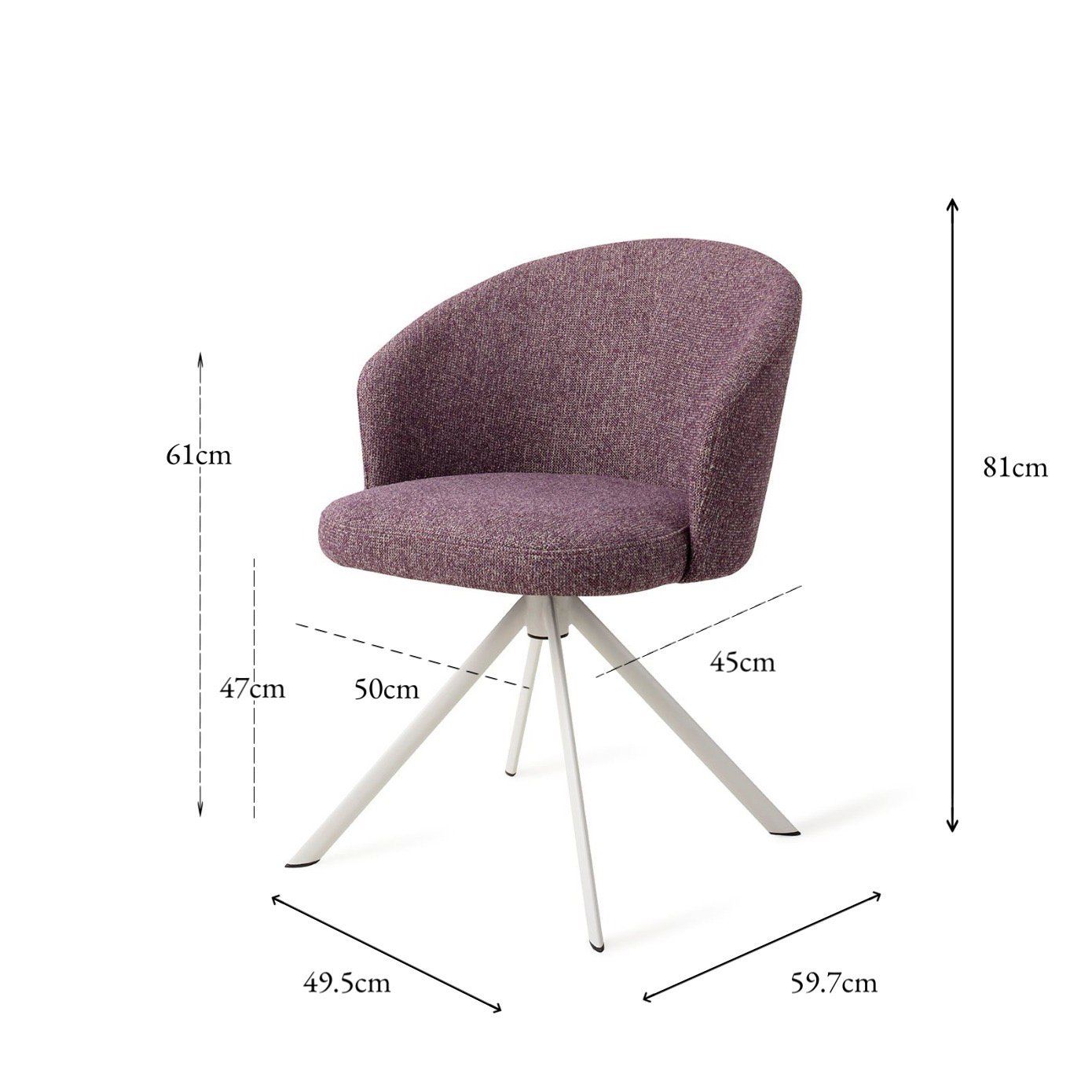 Niimi Esszimmerstuhl Perfect Plum