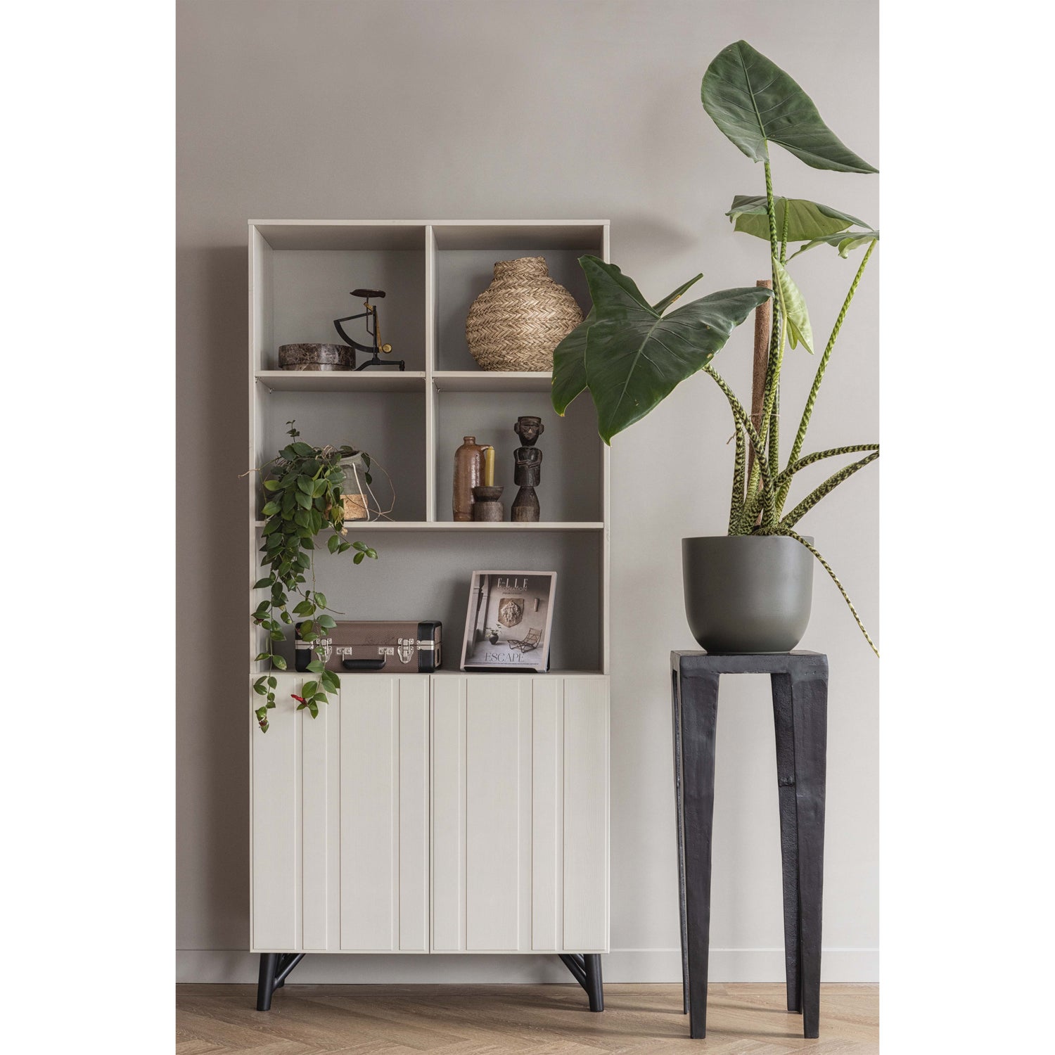 Miller 2-Türiges Regal mit Schrank