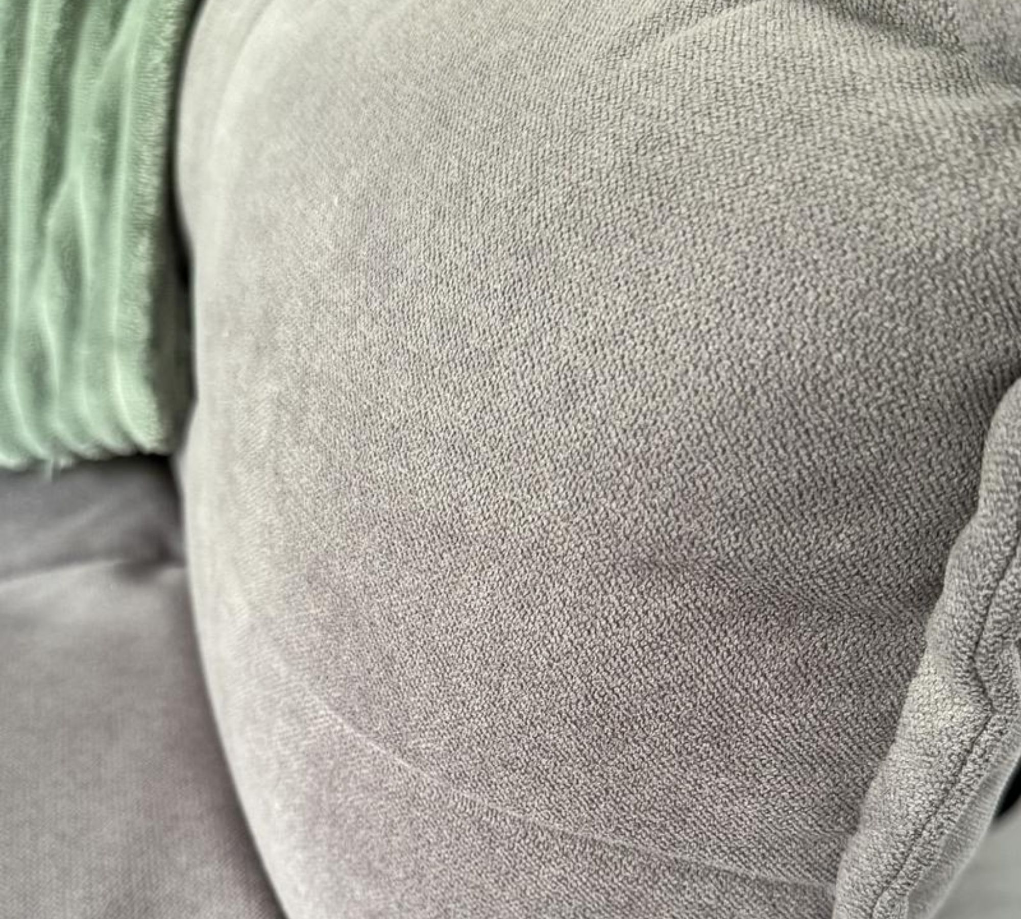 Ecksofa Textil Grau