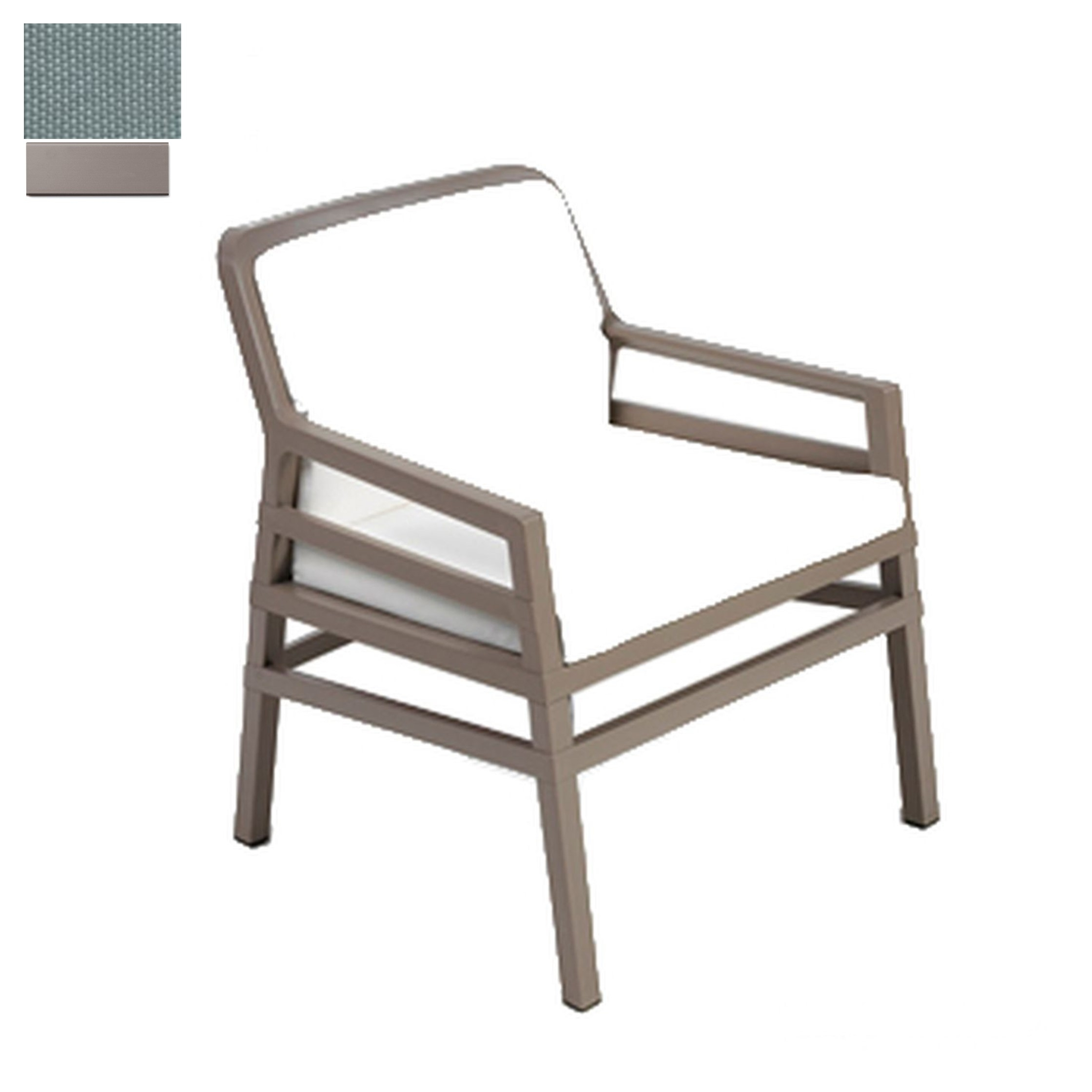 Aria Fit Outdoor Lounge Stuhl Kunststoff Grau