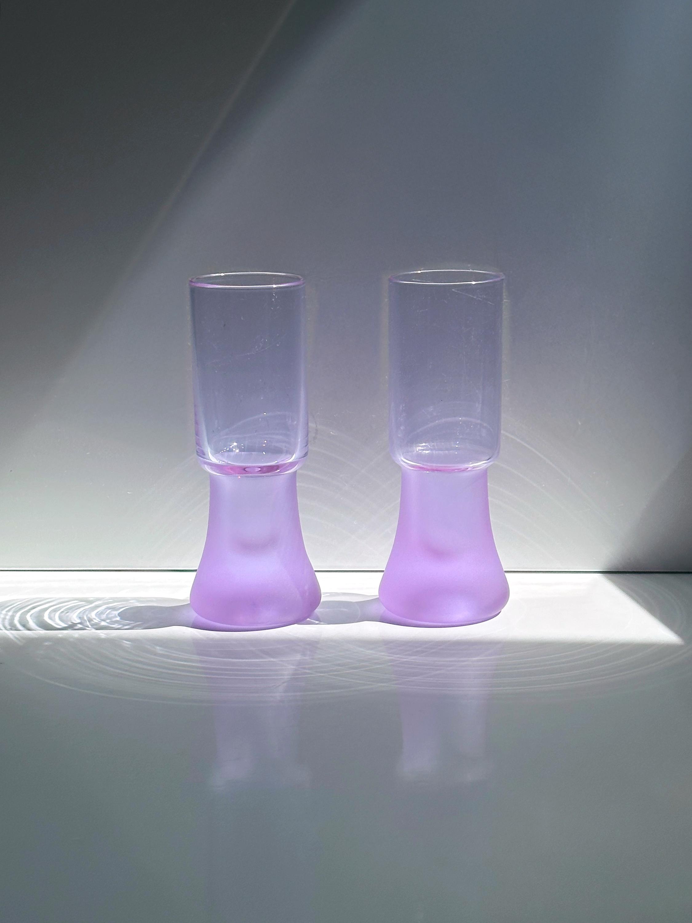 6x Vintage Trinkglas 1970er Jahre