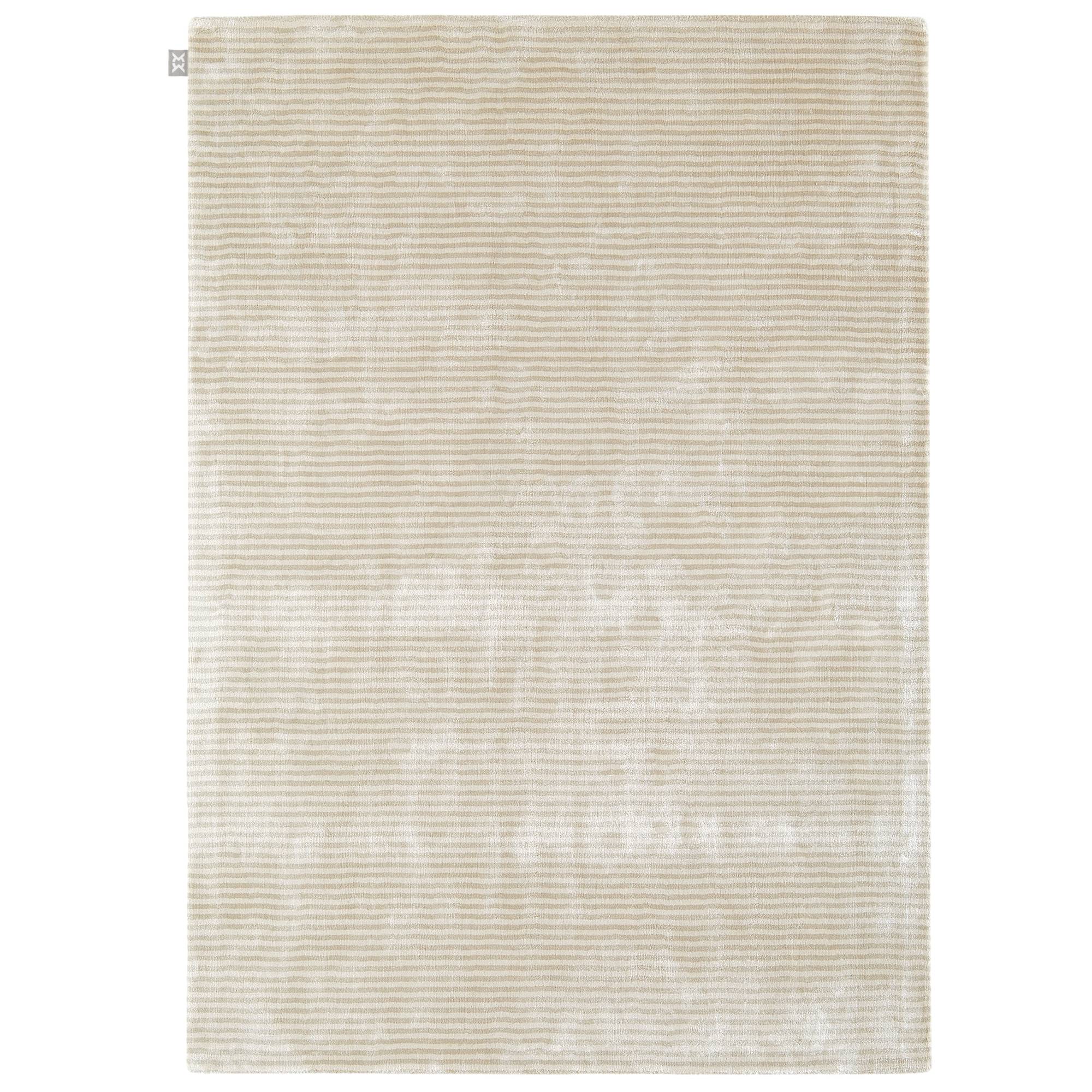 Chrome Streifen-Teppich Creme 240x170cm