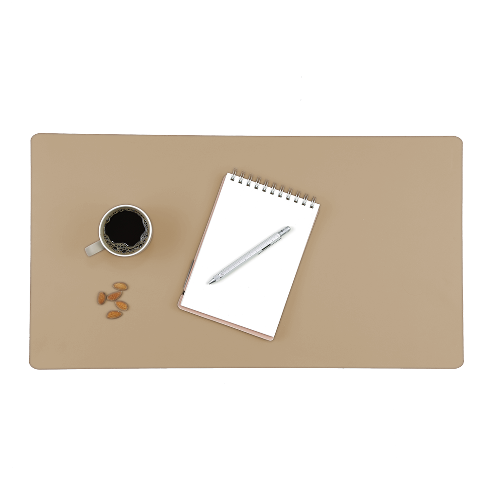 Desk pad 100% recycled leather Ginger