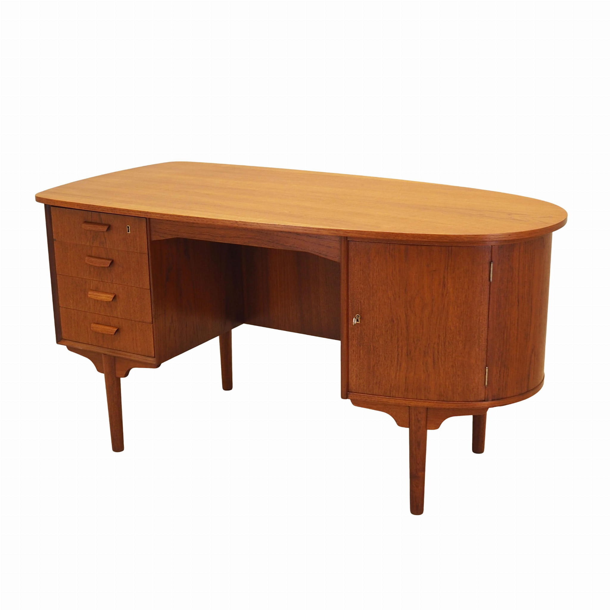 Schreibtisch Teakholz 1970er Jahre
