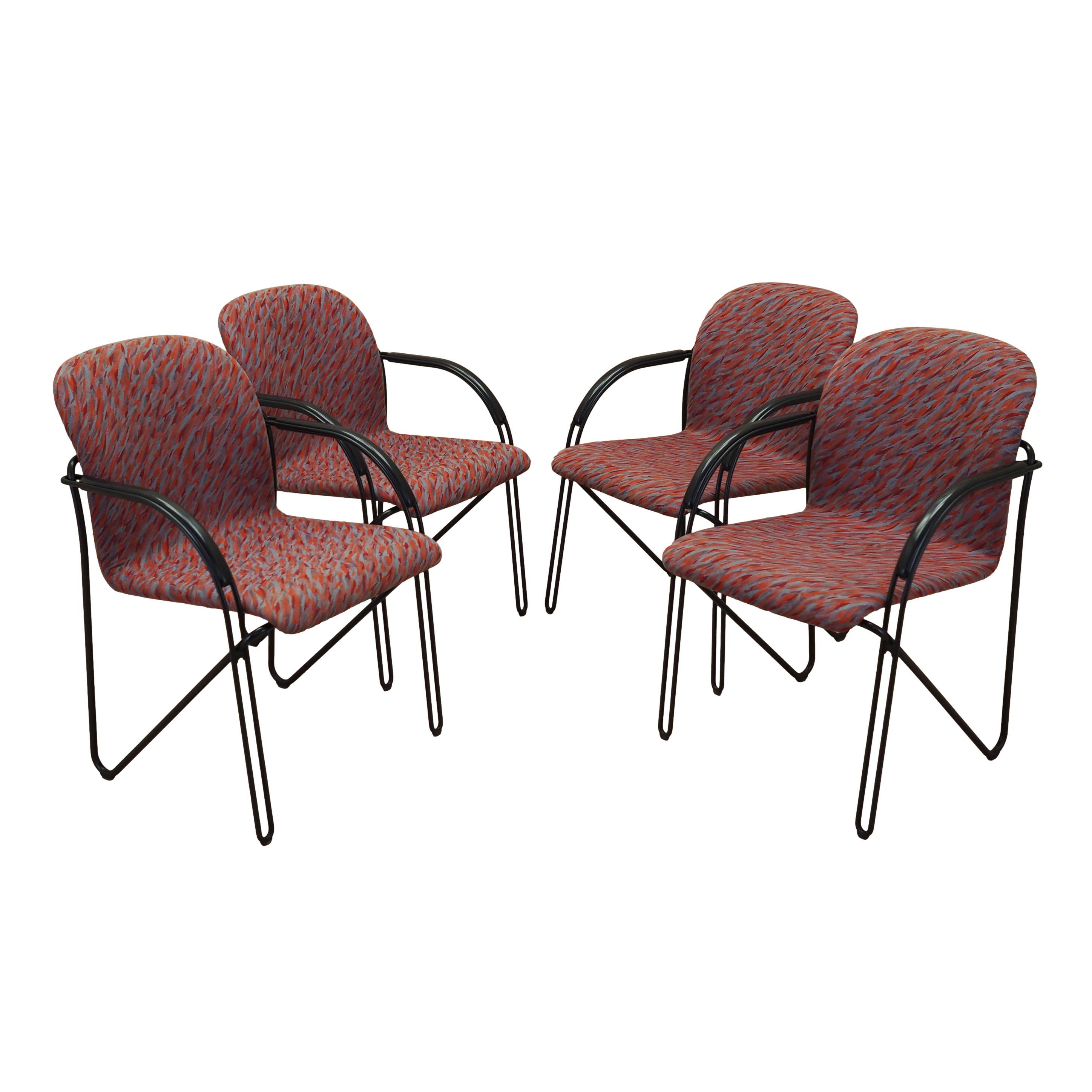 4x Dining chair with armrests 1980s