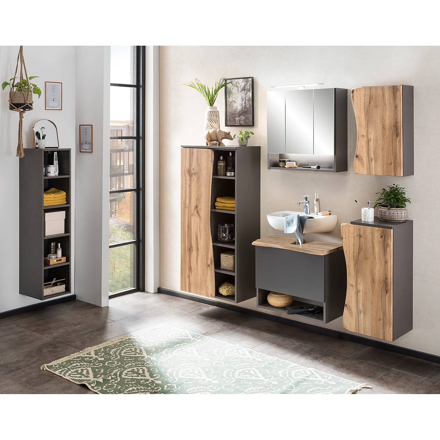 Waschbeckenunterschrank Stubach Graphit