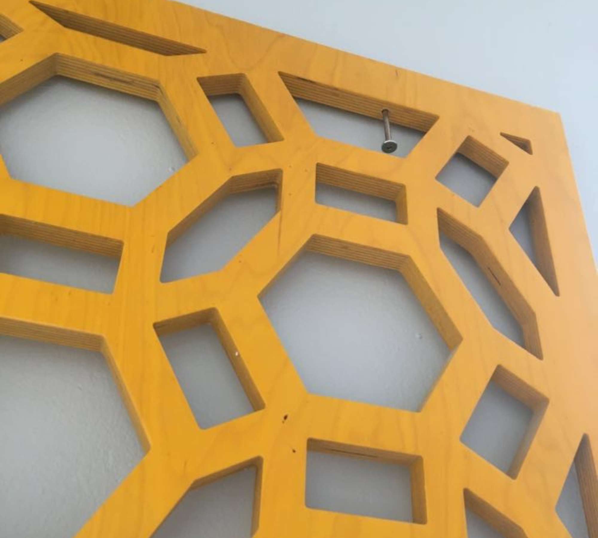 CELLS Raumteiler Holz Orange
