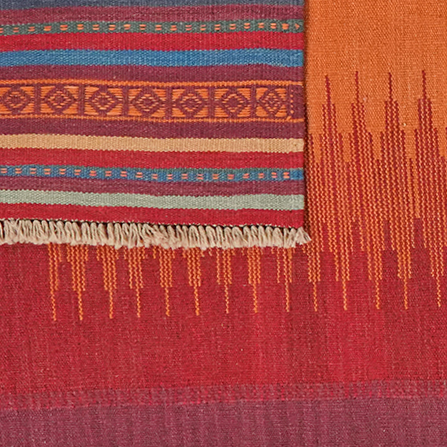 Kilim Gashgai Teppich Mehrfarbig