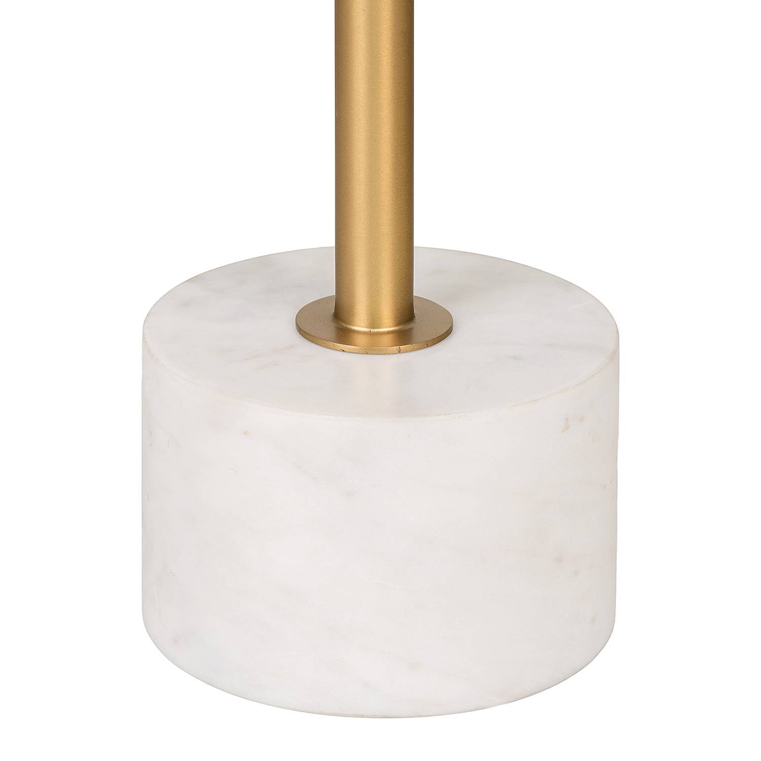 Side table Lecco steel marble white 41x58cm