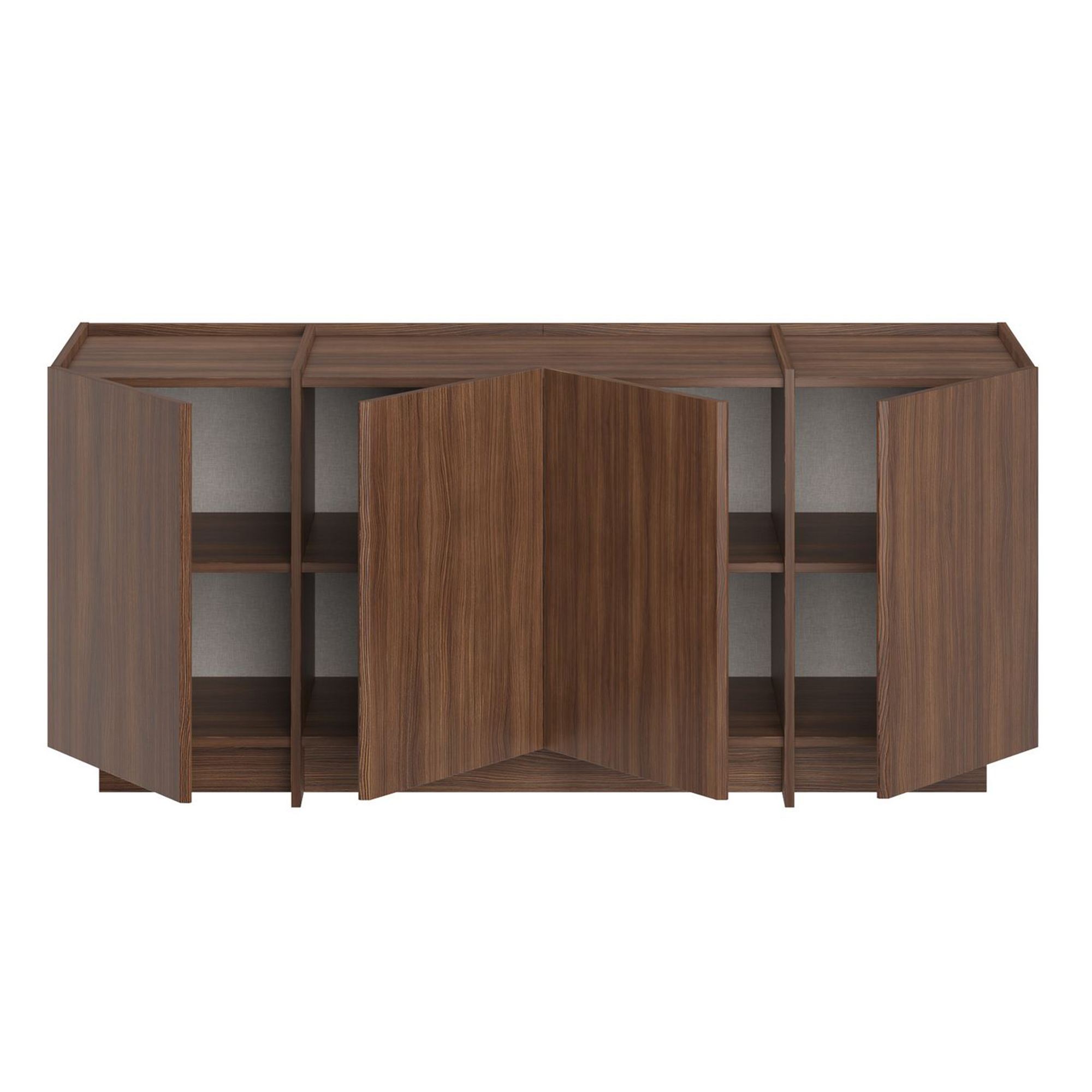 Dorma Wardrobe Milano Walnut Brown Look
