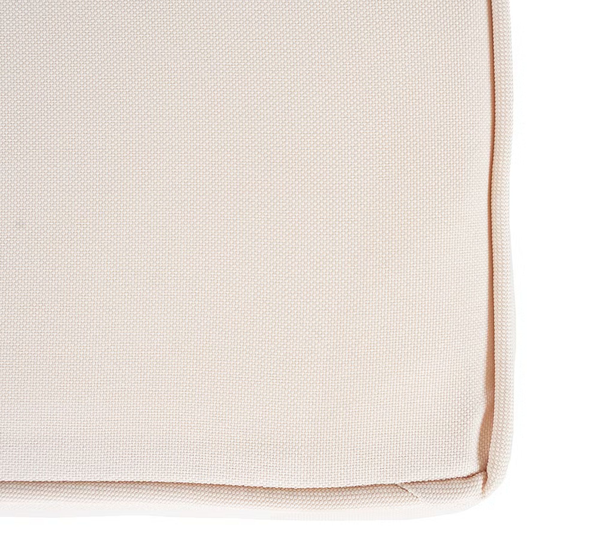 Mavre Lounge Ottoman Acacia Wood Textile Beige