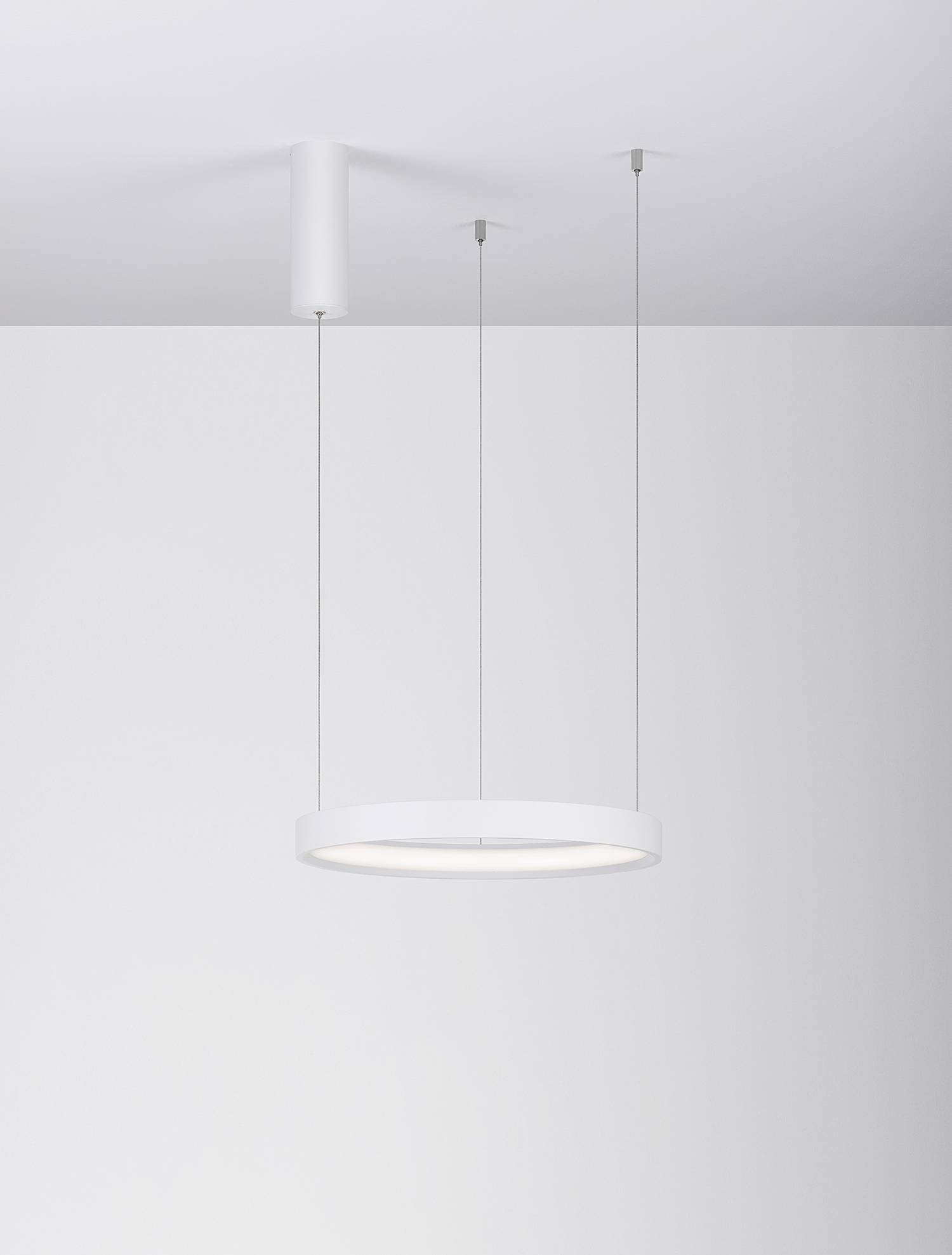 1-Flammig Pendelleuchte Perrine Aluminium Weiß