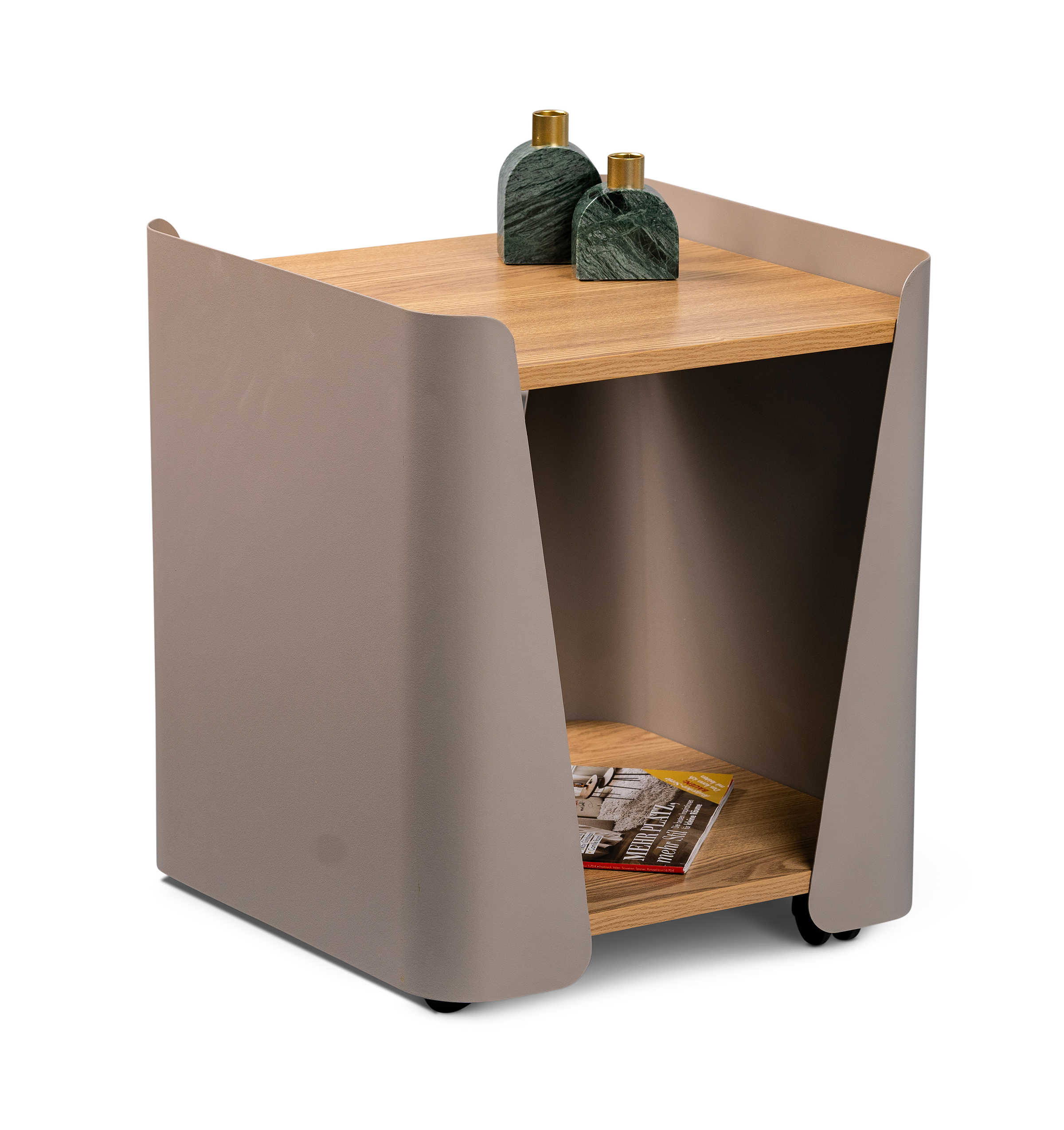 Sinbuk Beistelltisch Eiche Artisan Dekor Taupe