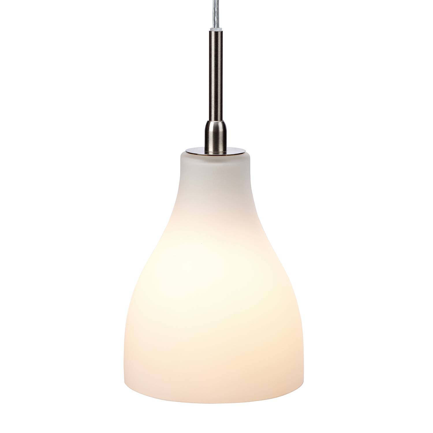 Pendant lamp milk glass white