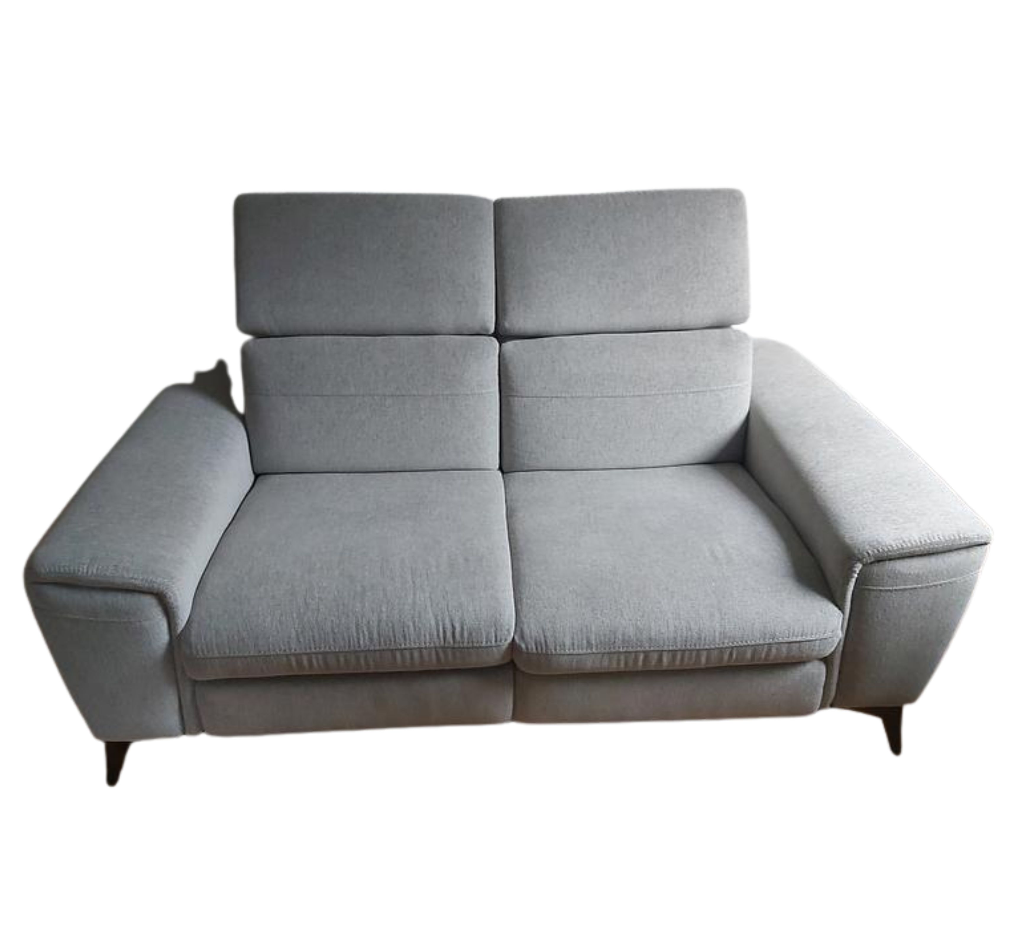 2-Sitzer Sofa mit Relaxfunktion Grau
