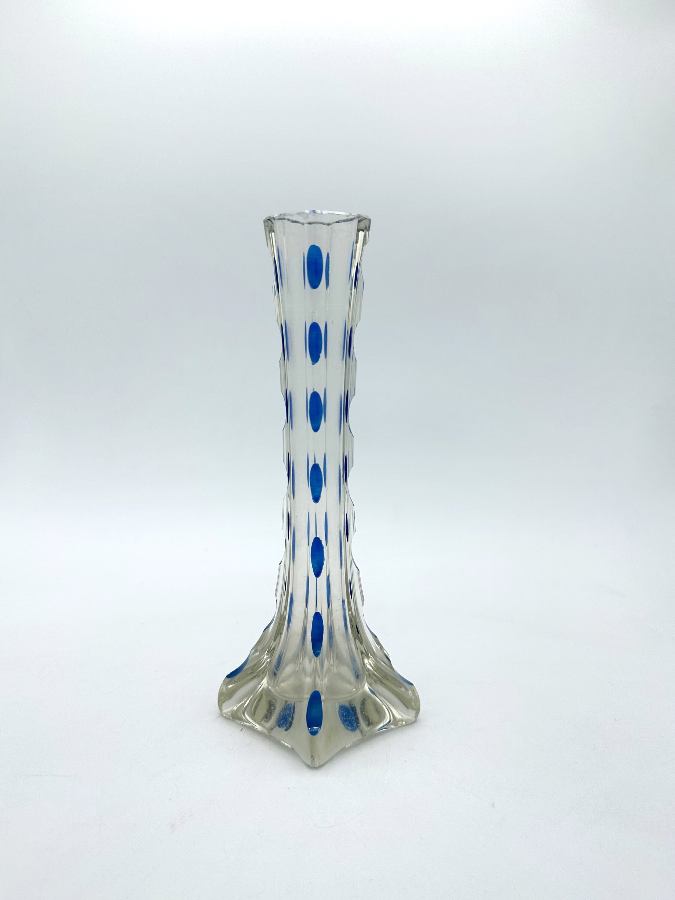 Vintage Art Deco Blumenvase Kristall