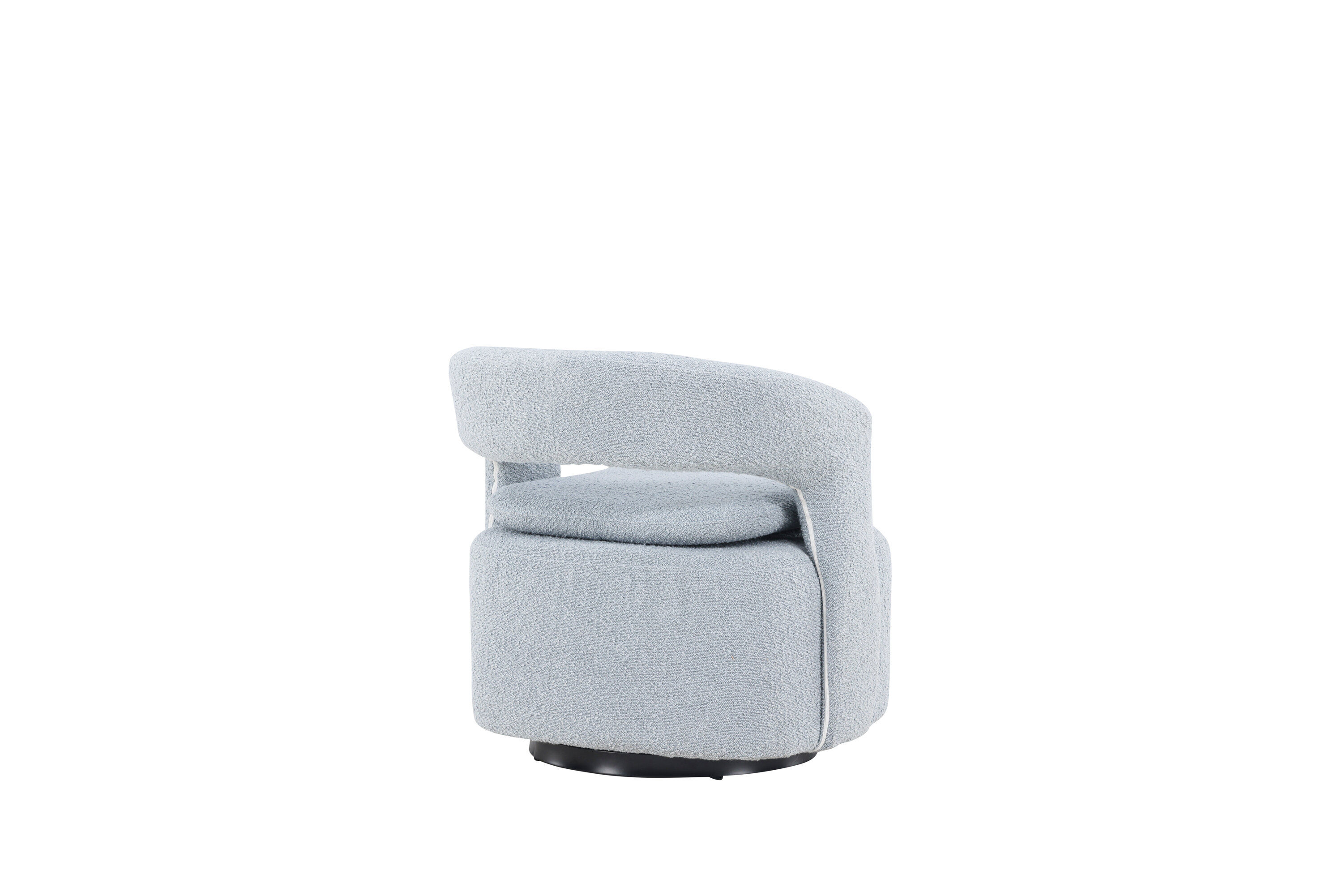 Laurel Einzelsessel Schwarz Hellblau