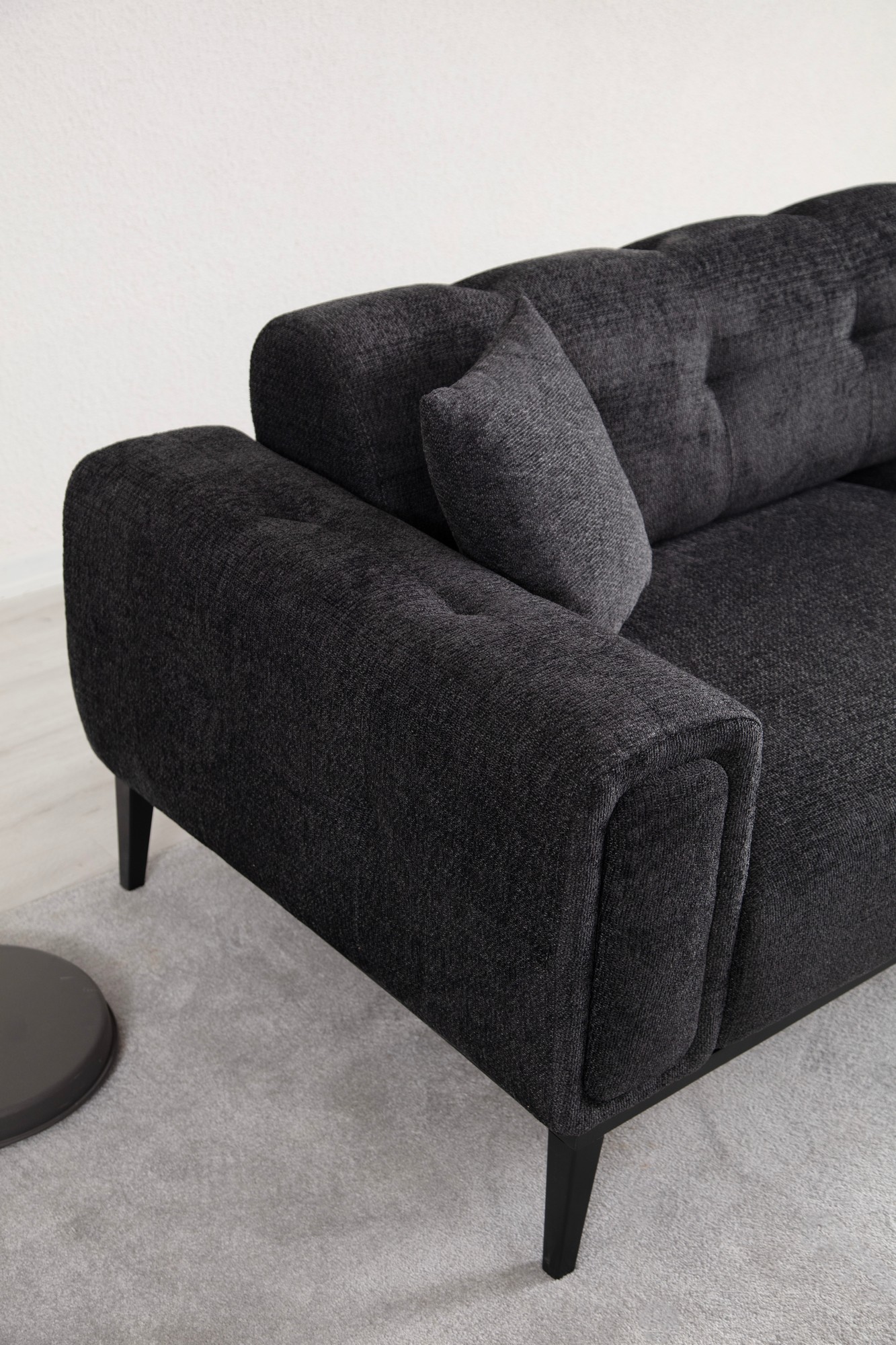 Athena 3-Sitzer Schlafsofa Schwarz