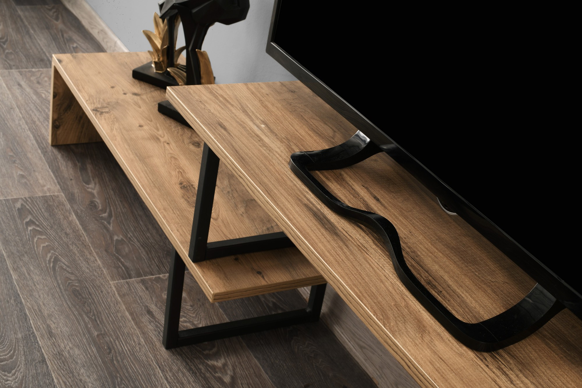 Ovit Lowboard Black Wood Veneer