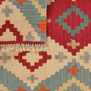 Kelim Gashgai Teppich Wolle Mehrfarbig
