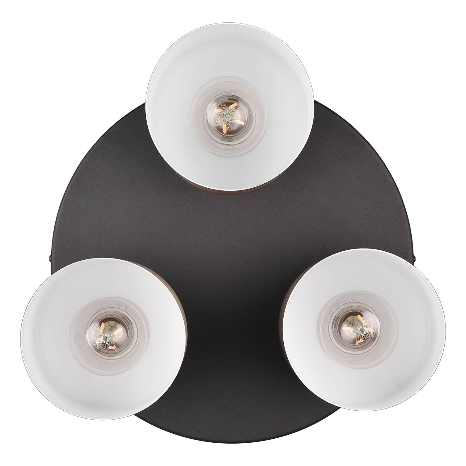 Ceiling lamp iron 3-flame