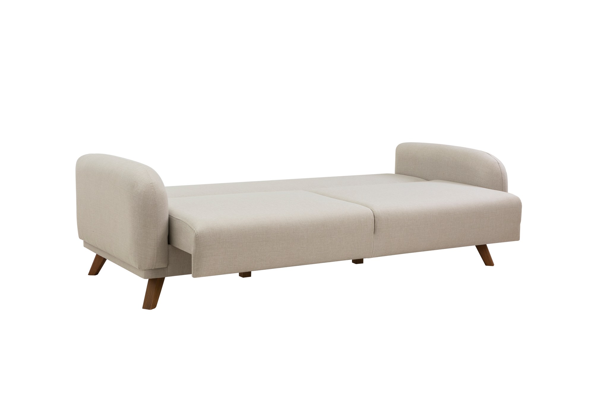 Hera Schlafsofa 3-Sitzer Holz Creme