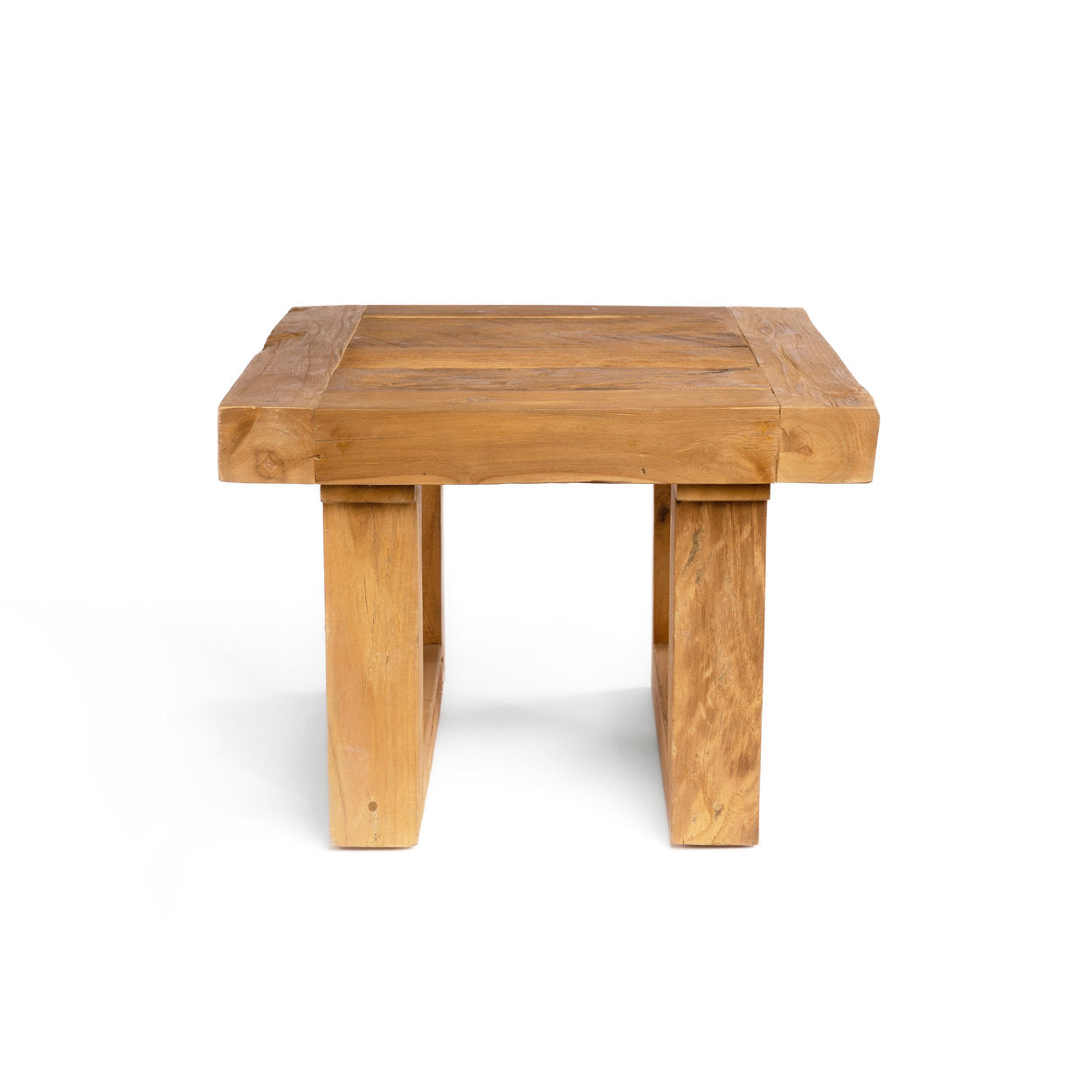 Teak wood side table Natural